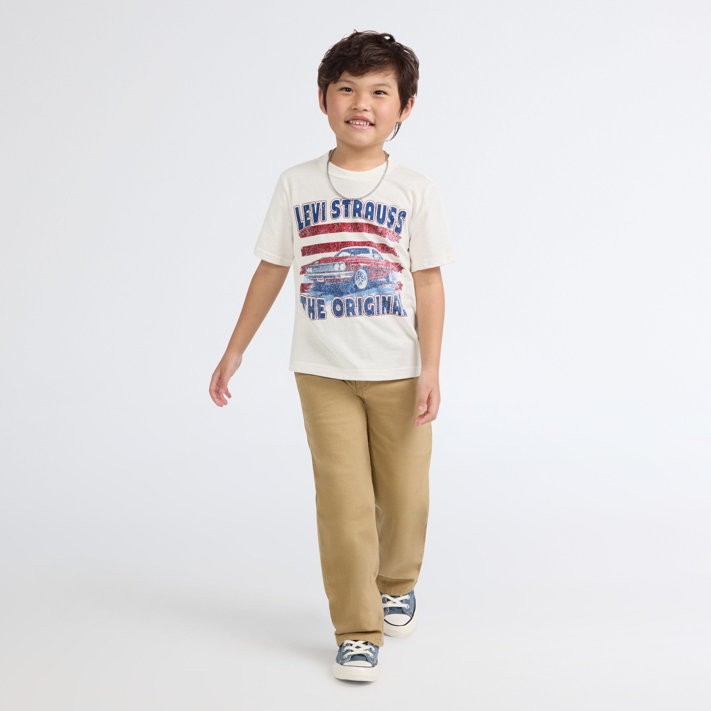 Short Sleeve American Muscle Graphic Tee Little Boys 4-7 3