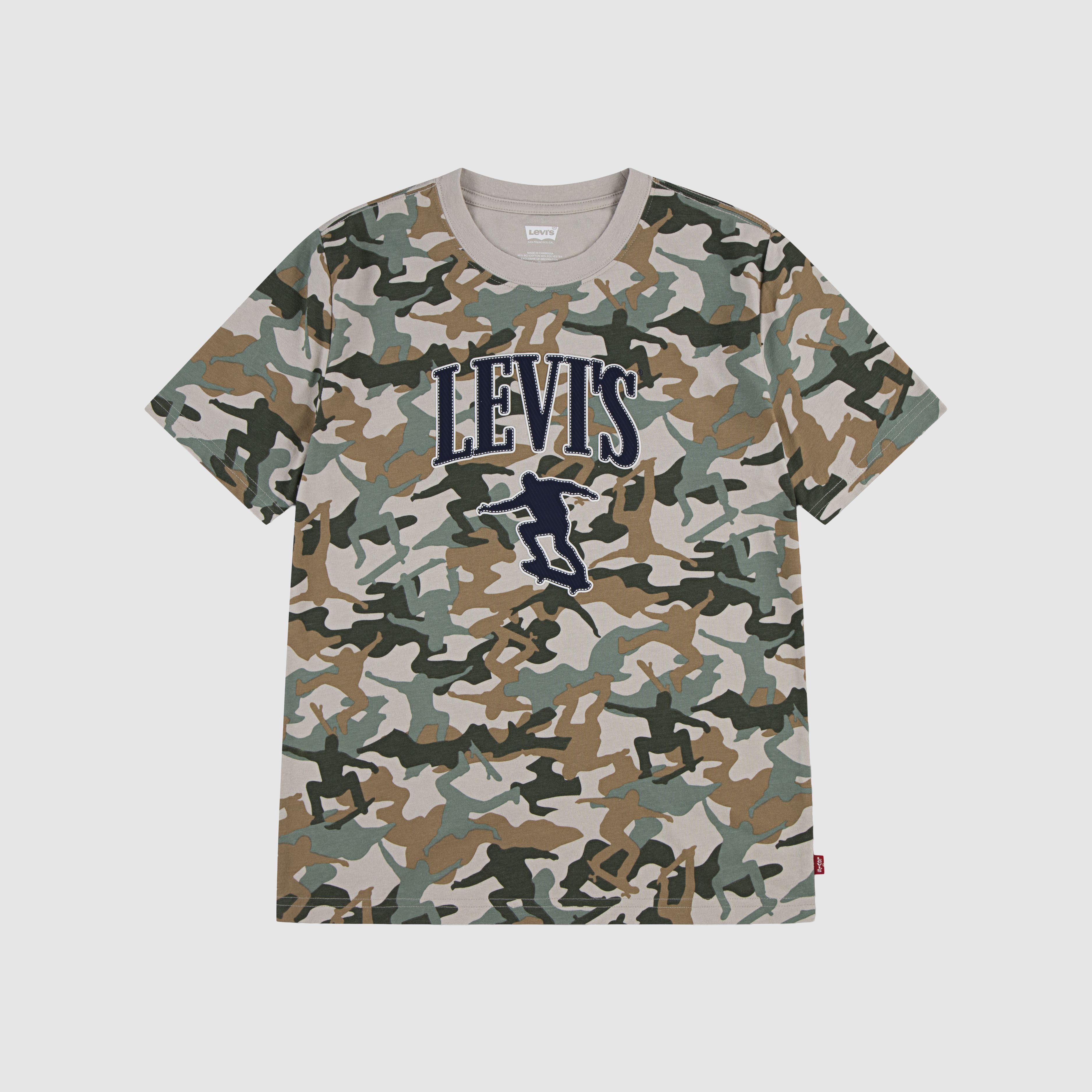 Big Boys Short Sleeve Skate Camo Graphic 4