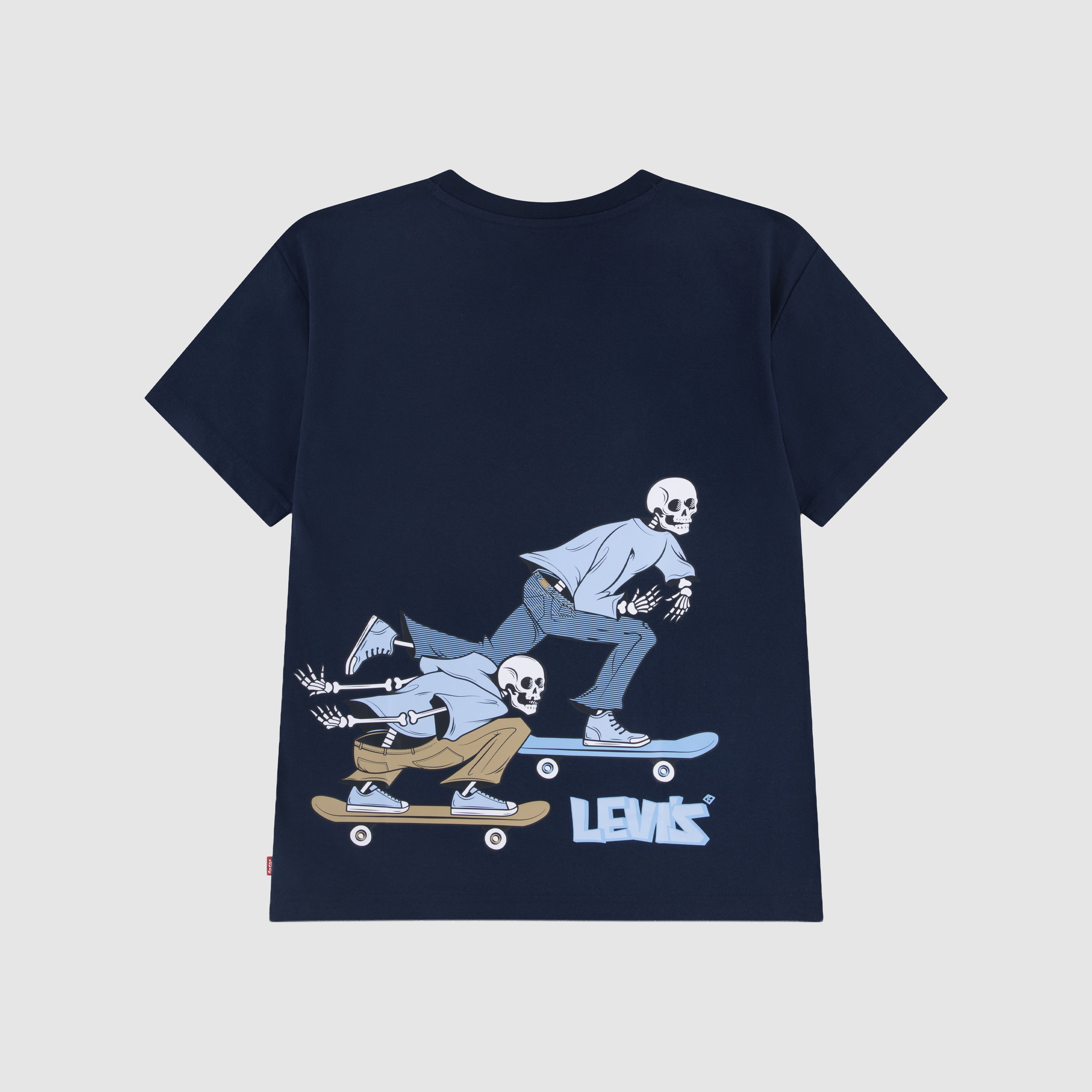 Short Sleeve Skeleton Graphic Big Boys 8-20 6