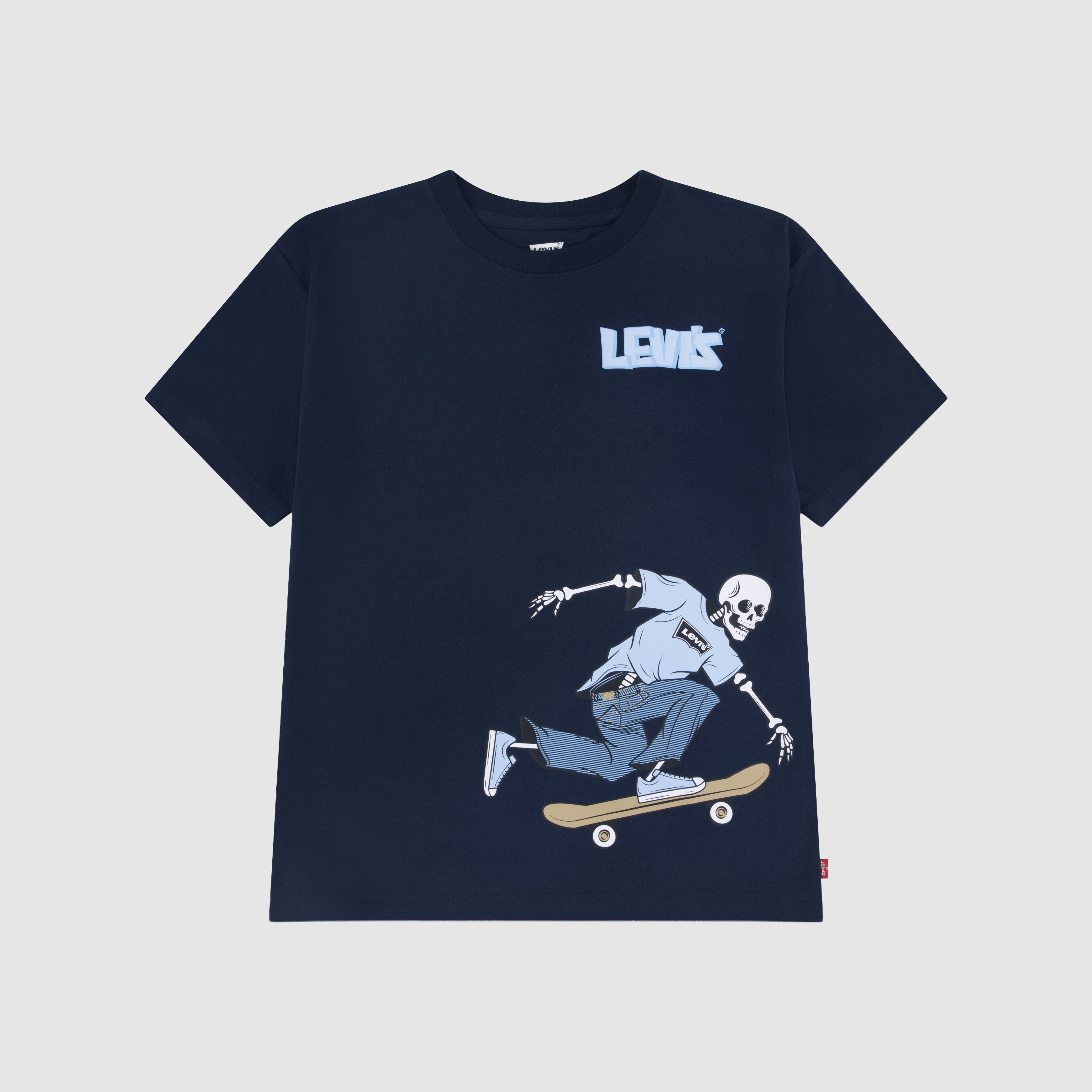 Short Sleeve Skeleton Graphic Big Boys 8-20 5