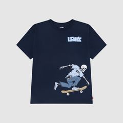 Short Sleeve Skeleton Graphic Big Boys 8-20 — Blue 5