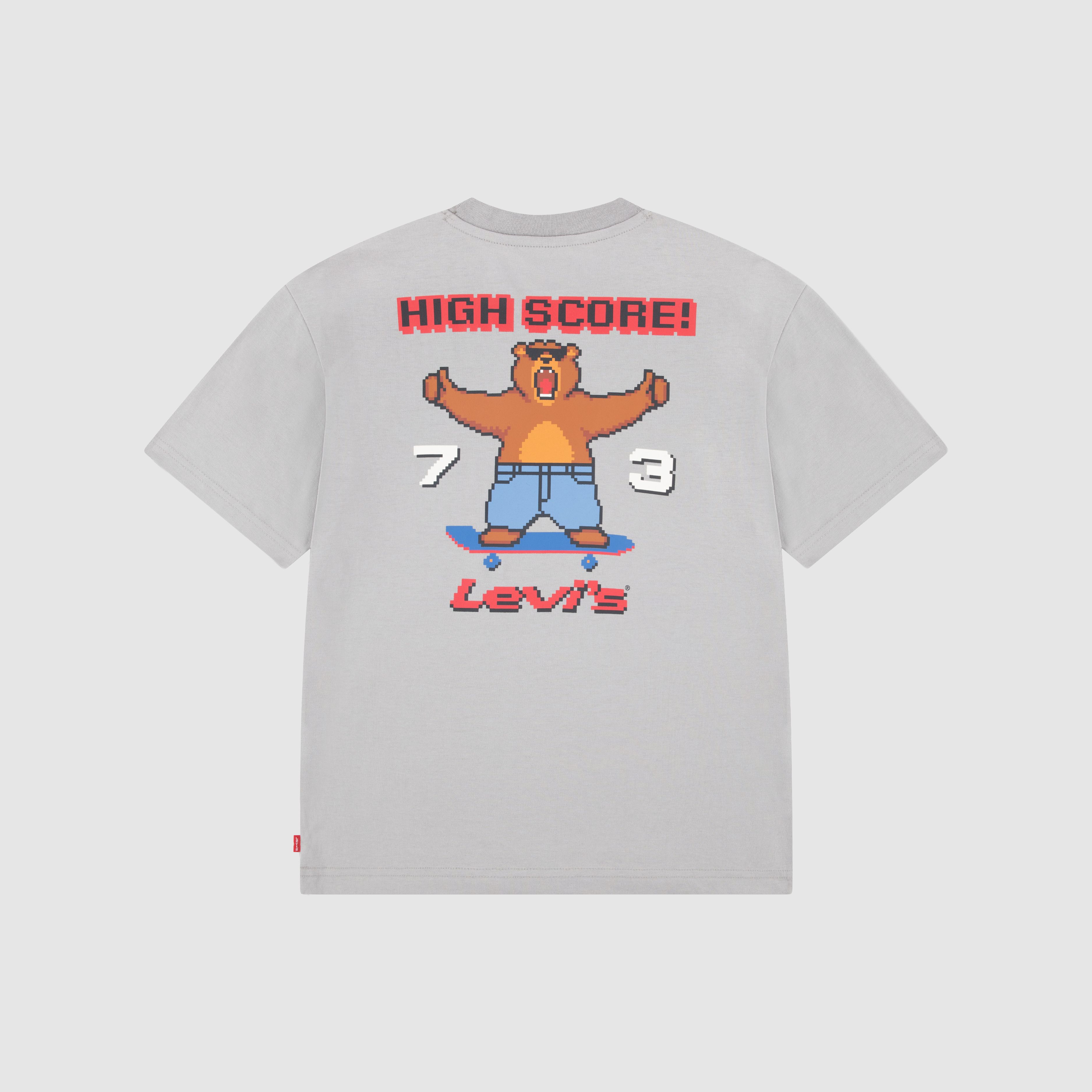 Pixelated Bear Tee Big Boys 8-20 5