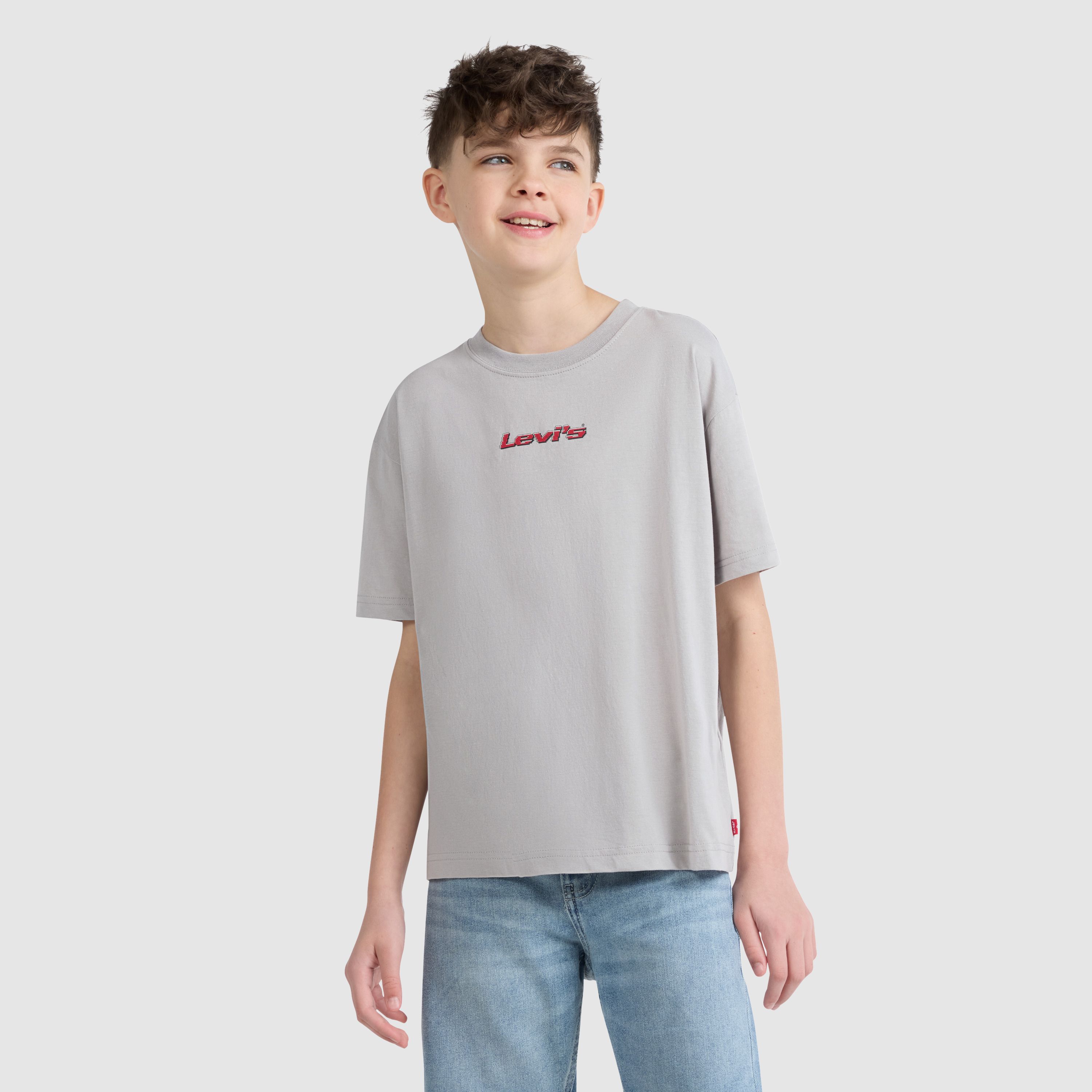 Pixelated Bear Tee Big Boys 8-20 2