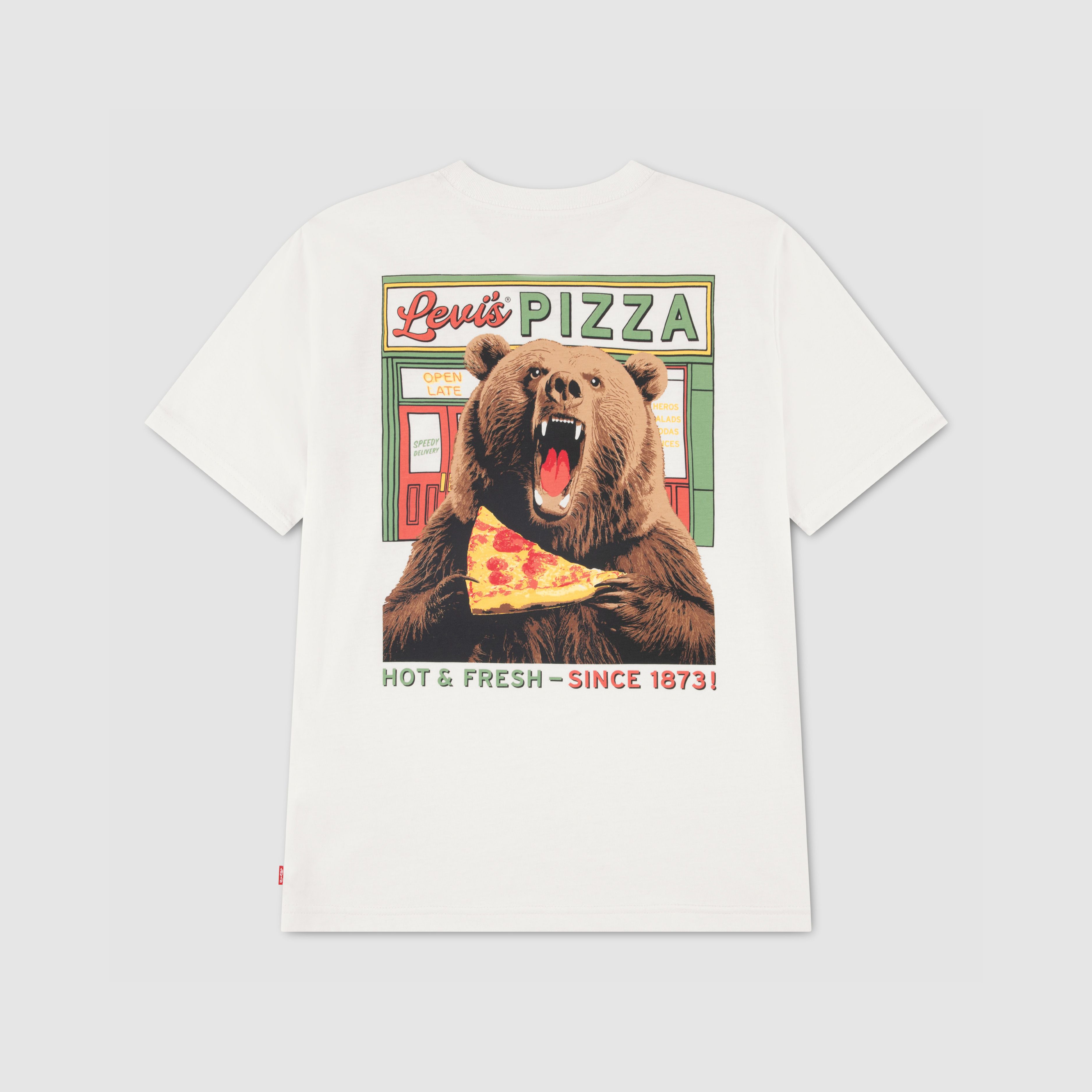 Pizza Loving Bear Tee Toddler Boys 2T-4T 2