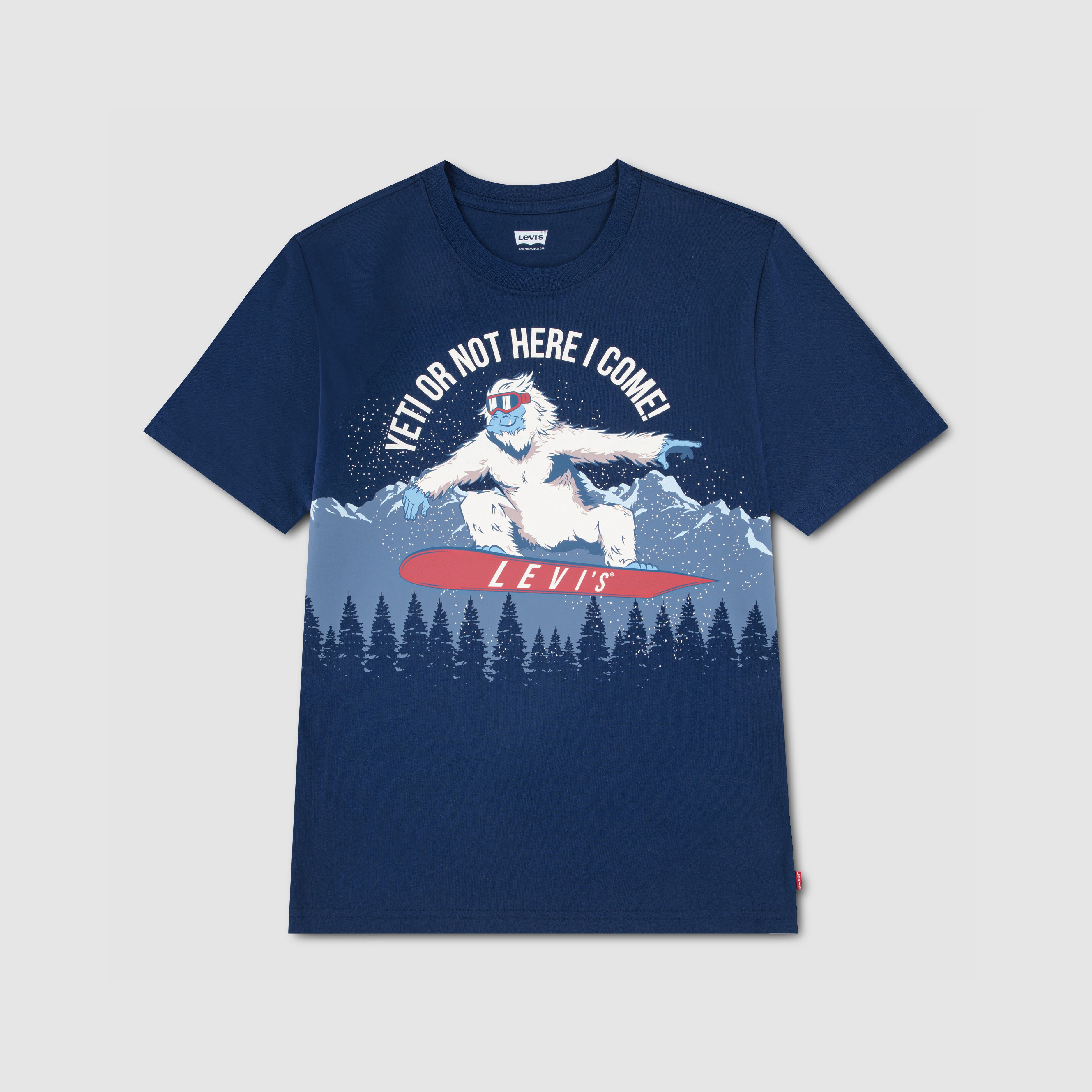 Shredding Yeti Tee Little Boys 4-7 1