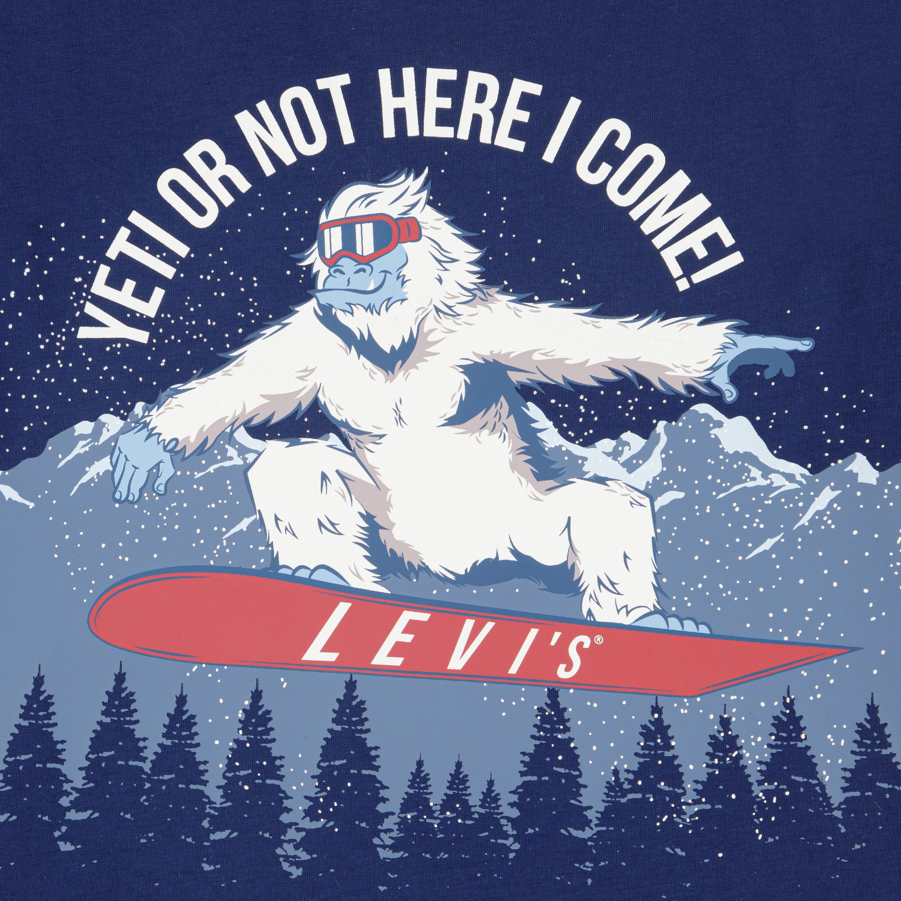 Shredding Yeti Tee Big Boys 8-20 3