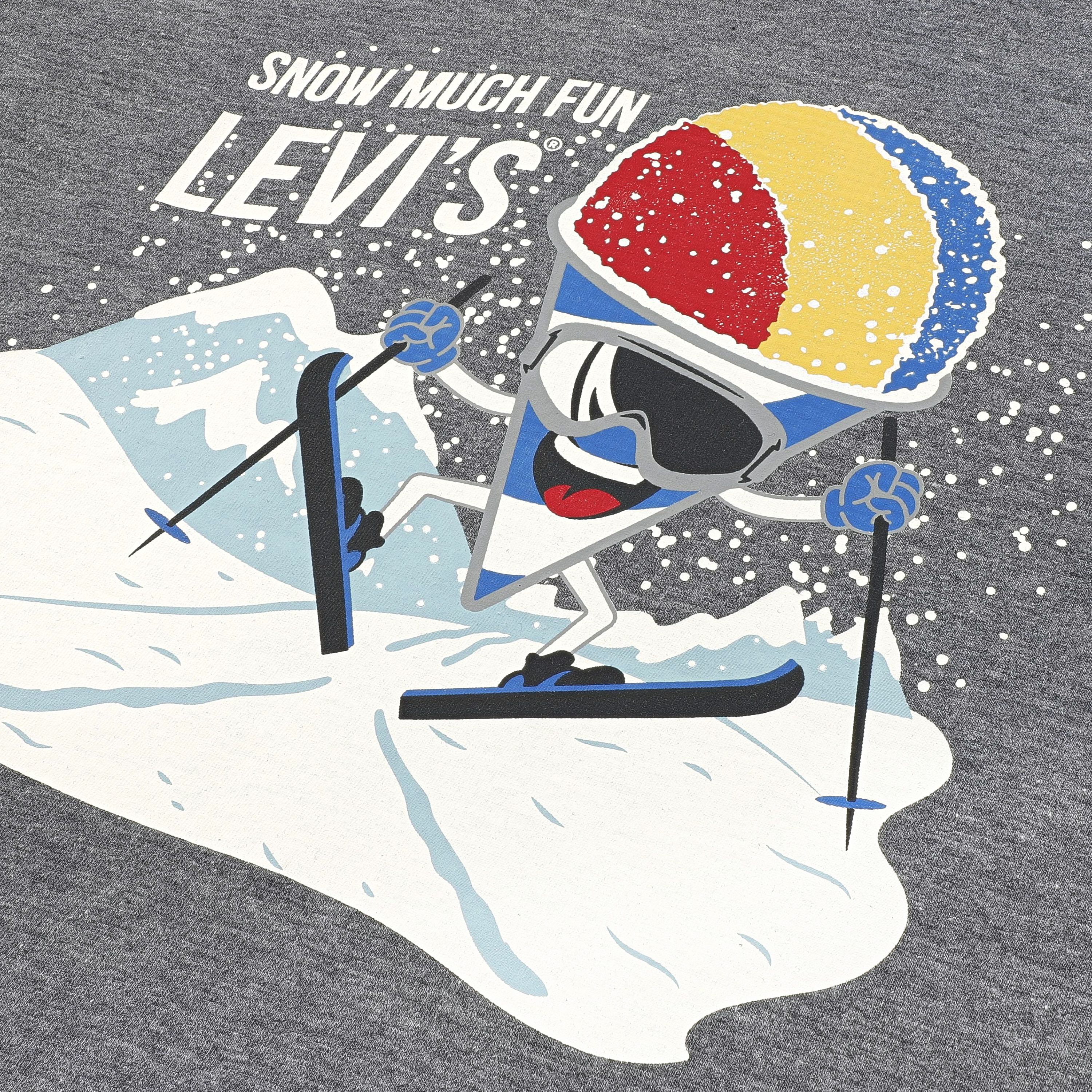 Skiing Snow Cone Tee Big Boys 8-20 3