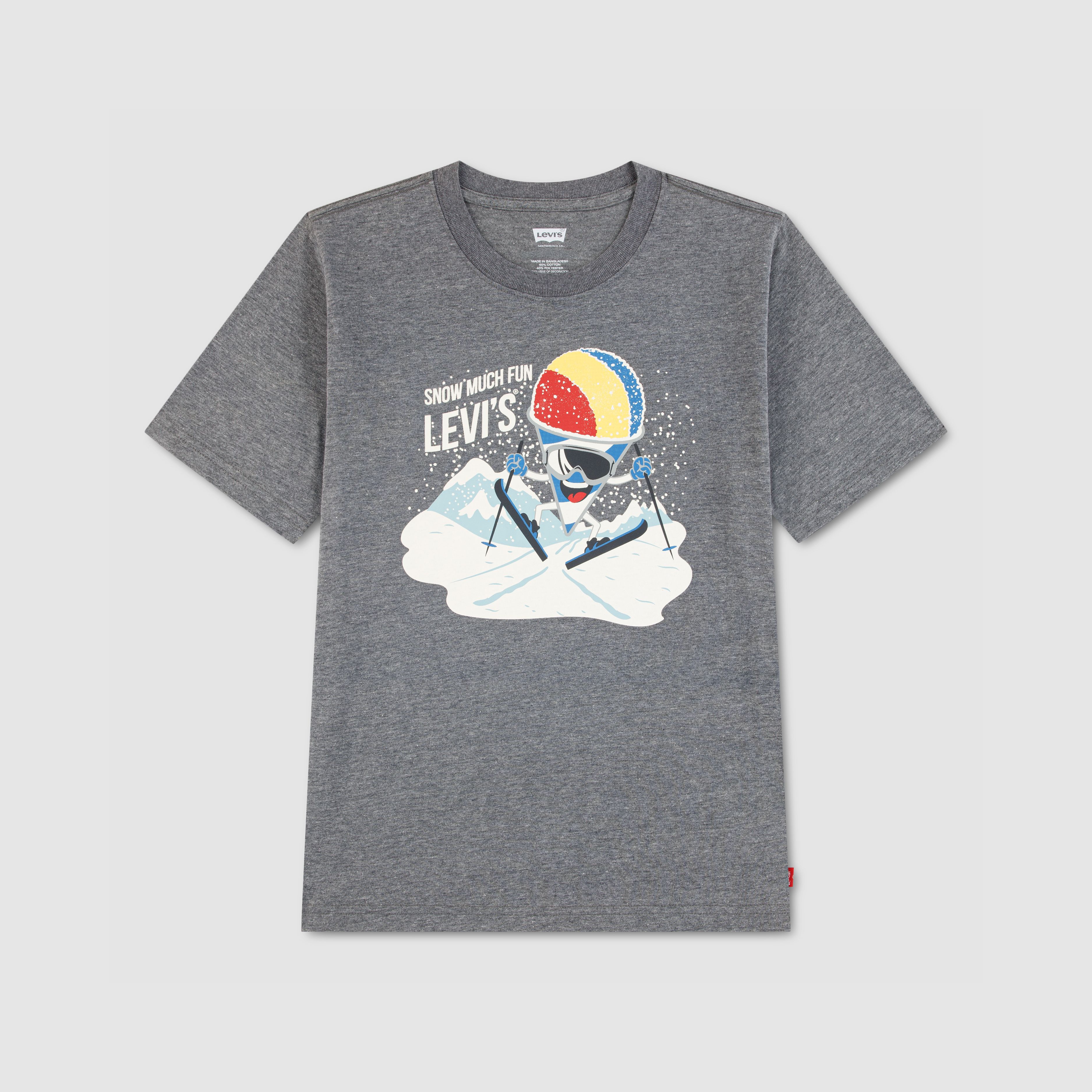 Skiing Snow Cone Tee Big Boys 8-20 1