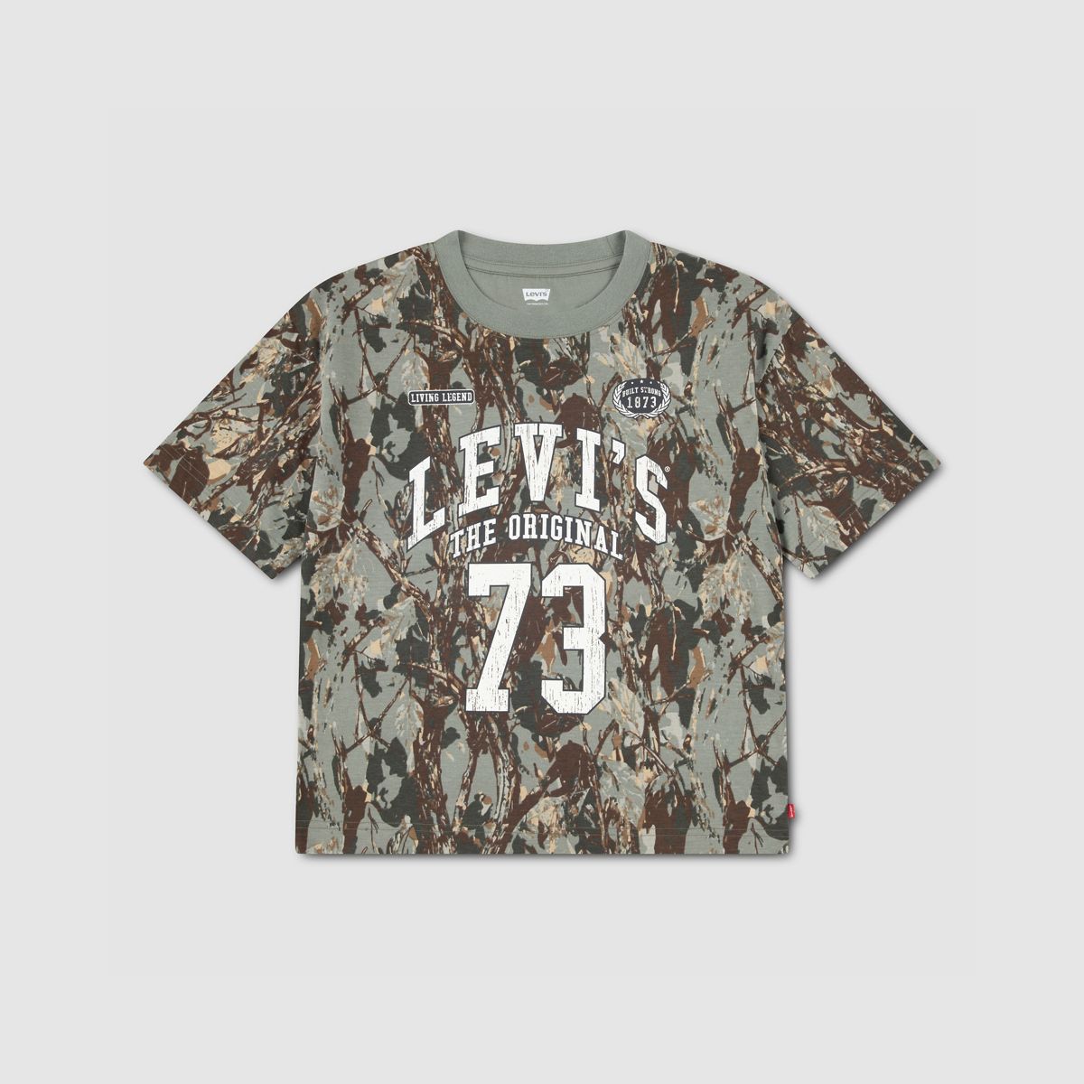 Tree Camo Tee Little Boys 4-7 — Sea Spray - Green