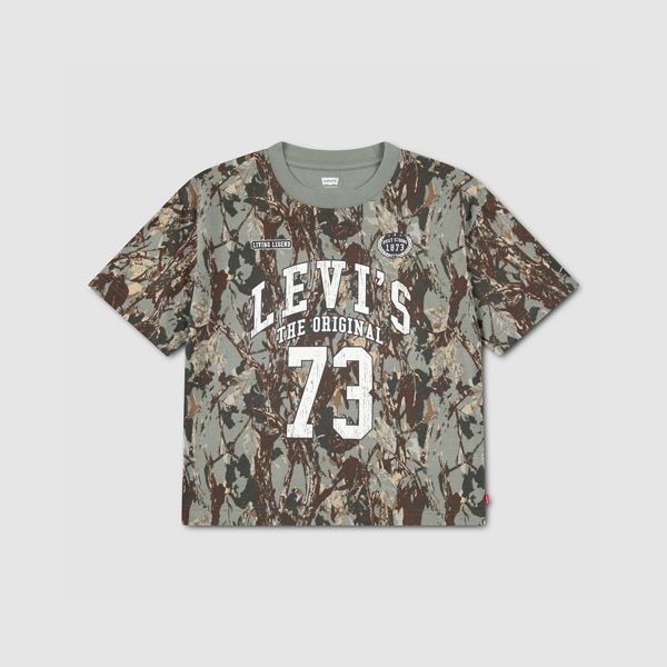 Tree Camo Tee Little Boys 4-7 — Sea Spray - Green