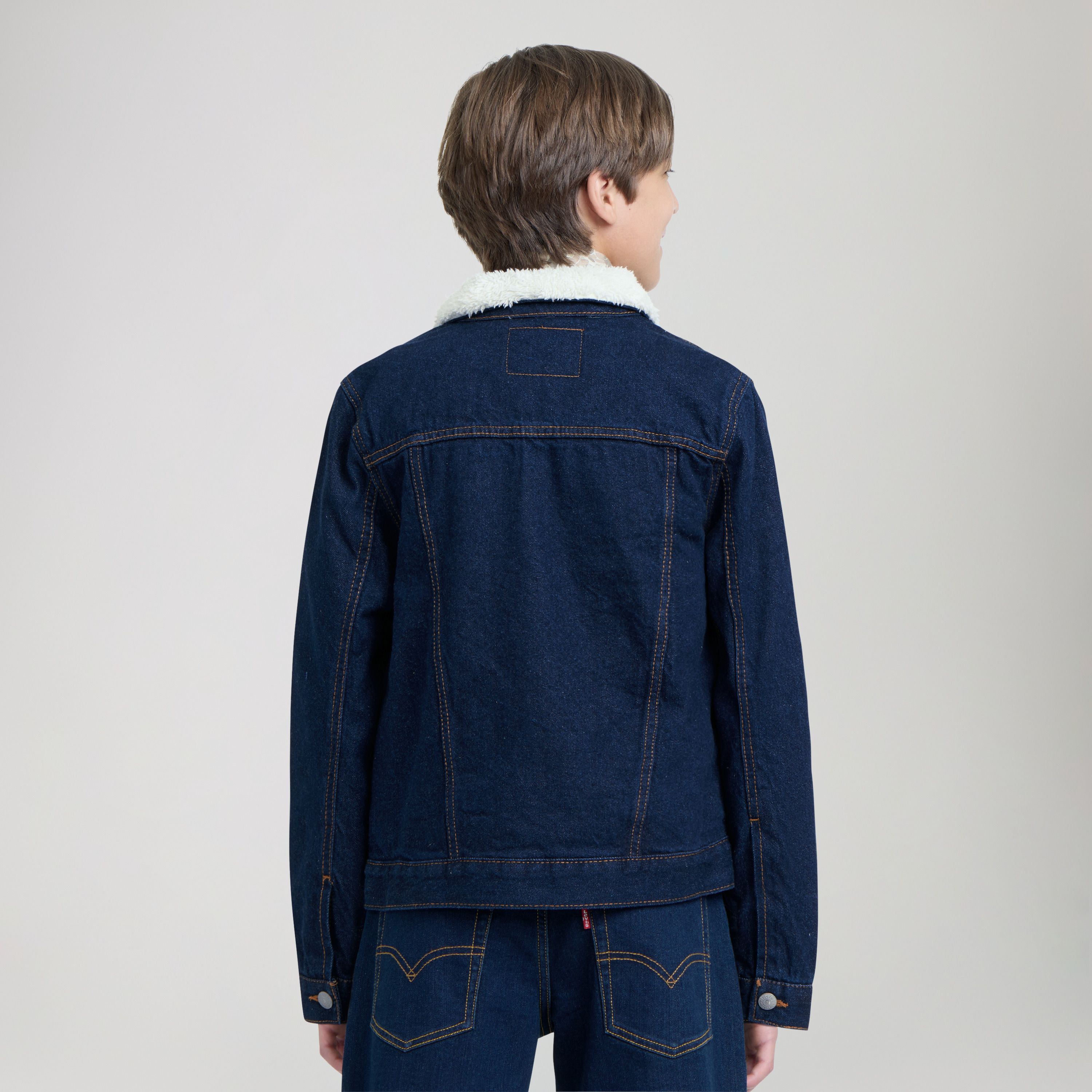 Sherpa Trucker Jacket Big Boys 8-20 3