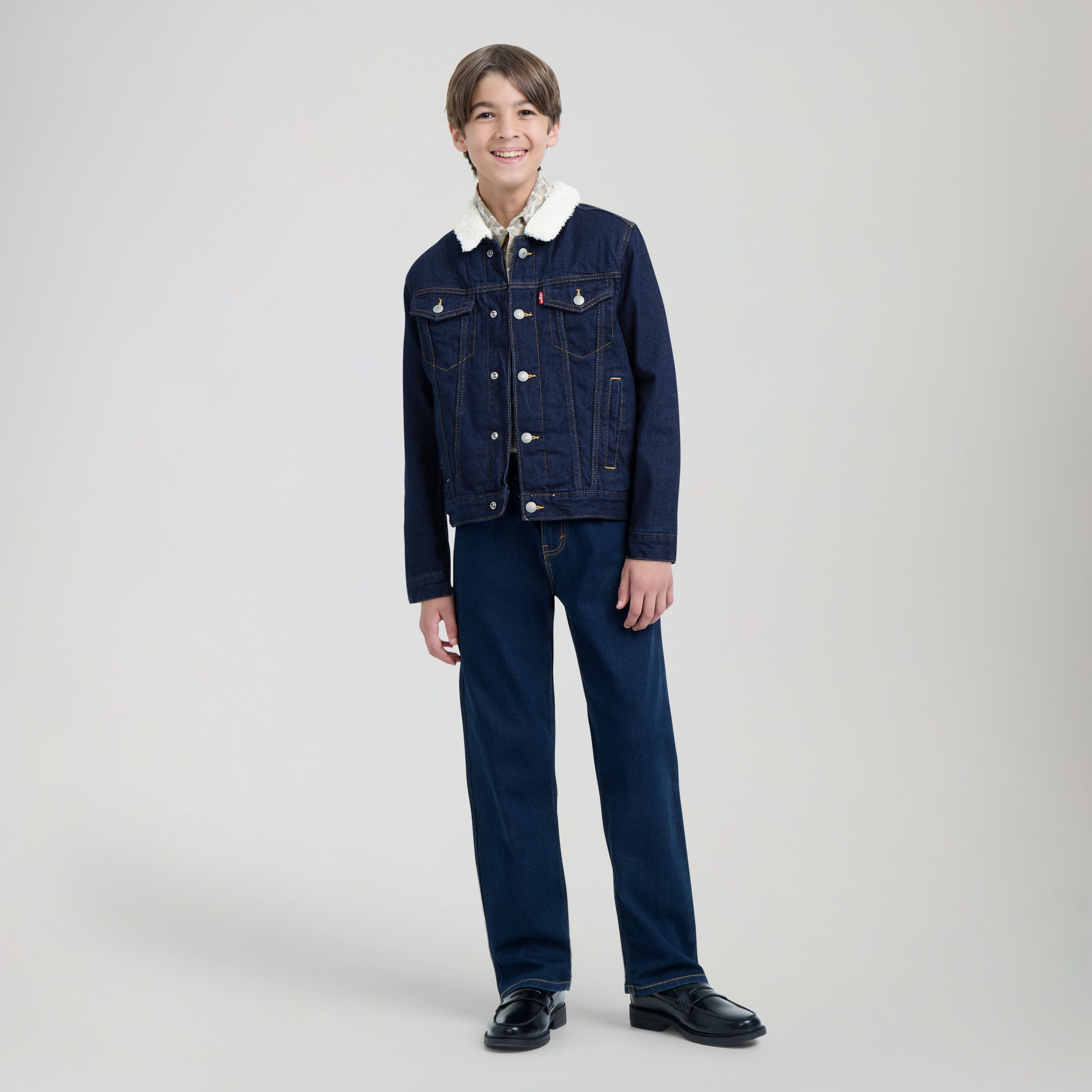 Sherpa Trucker Jacket Big Boys 8-20 1