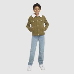 Corduroy Trucker Jacket Big Boys 8-20 — Woodlet - Brown 1