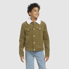 Corduroy Trucker Jacket Big Boys 8-20 — Woodlet - Brown 2