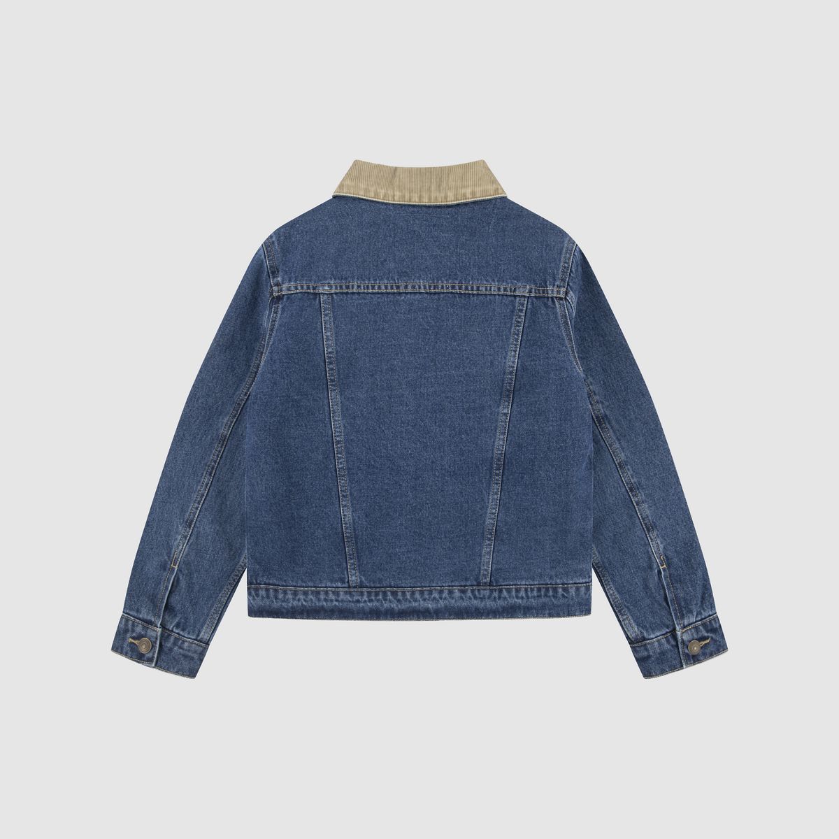 Quilted Trucker Jacket Big Boys 8-20 — Bandwagon - Blue