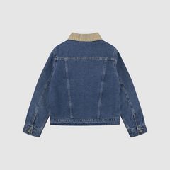 Quilted Trucker Jacket Big Boys 8-20 — Bandwagon - Blue 5