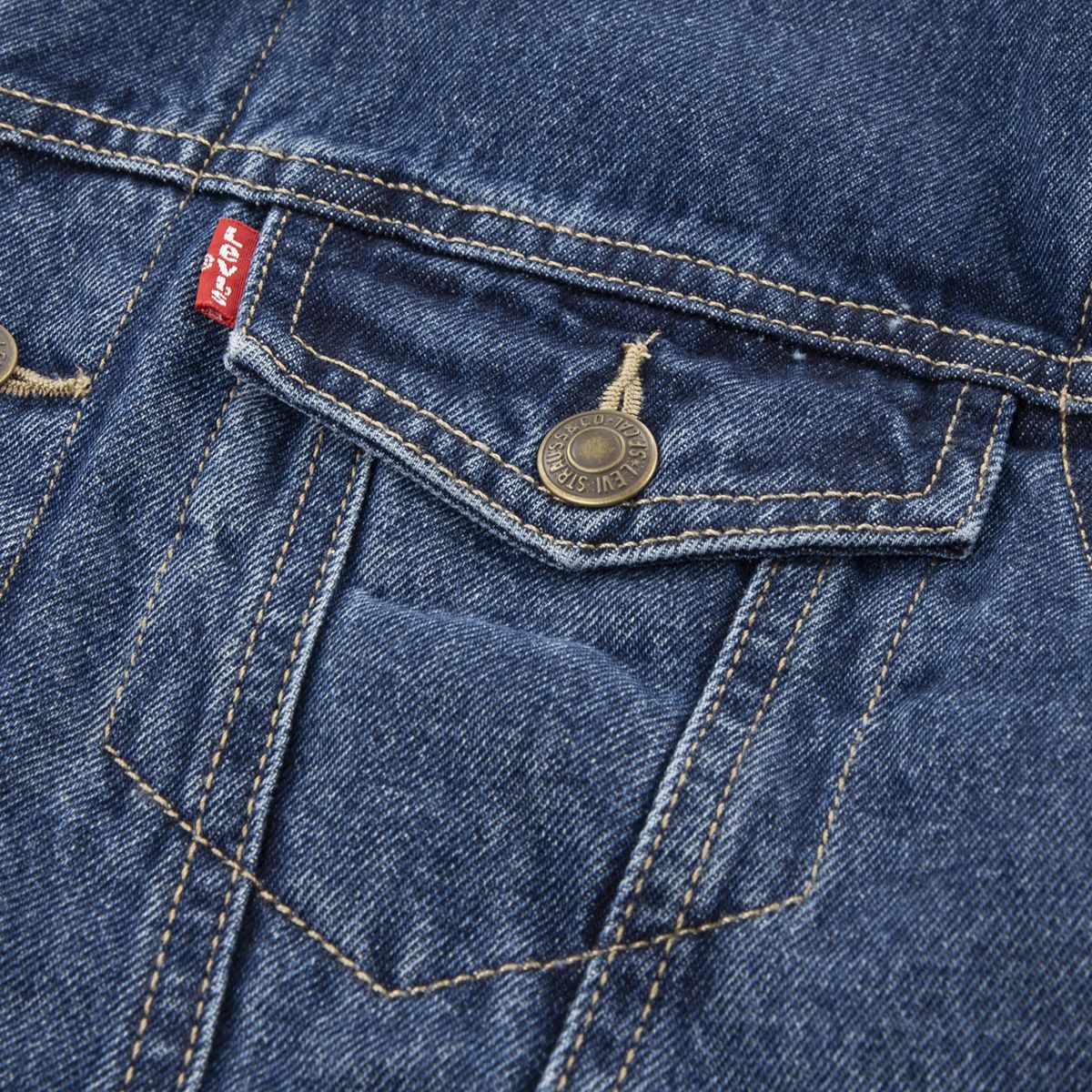 Quilted Trucker Jacket Big Boys 8-20 — Bandwagon - Blue