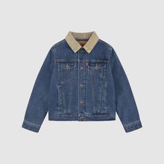 Quilted Trucker Jacket Big Boys 8-20 — Bandwagon - Blue 4