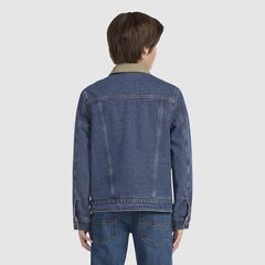 Quilted Trucker Jacket Big Boys 8-20 — Bandwagon - Blue 3