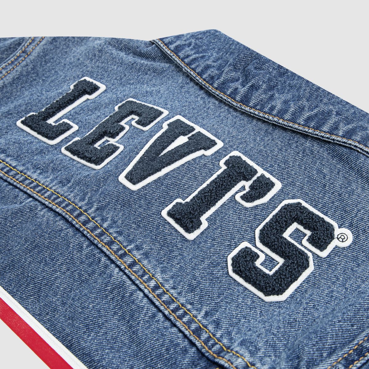 Trucker Jacket With Patches Big Boys 8-20 — Bristol - Blue