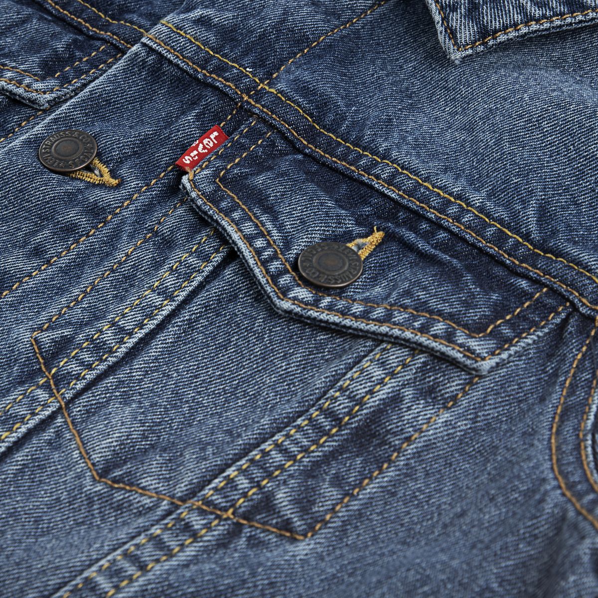 Trucker Jacket With Patches Big Boys 8-20 — Bristol - Blue