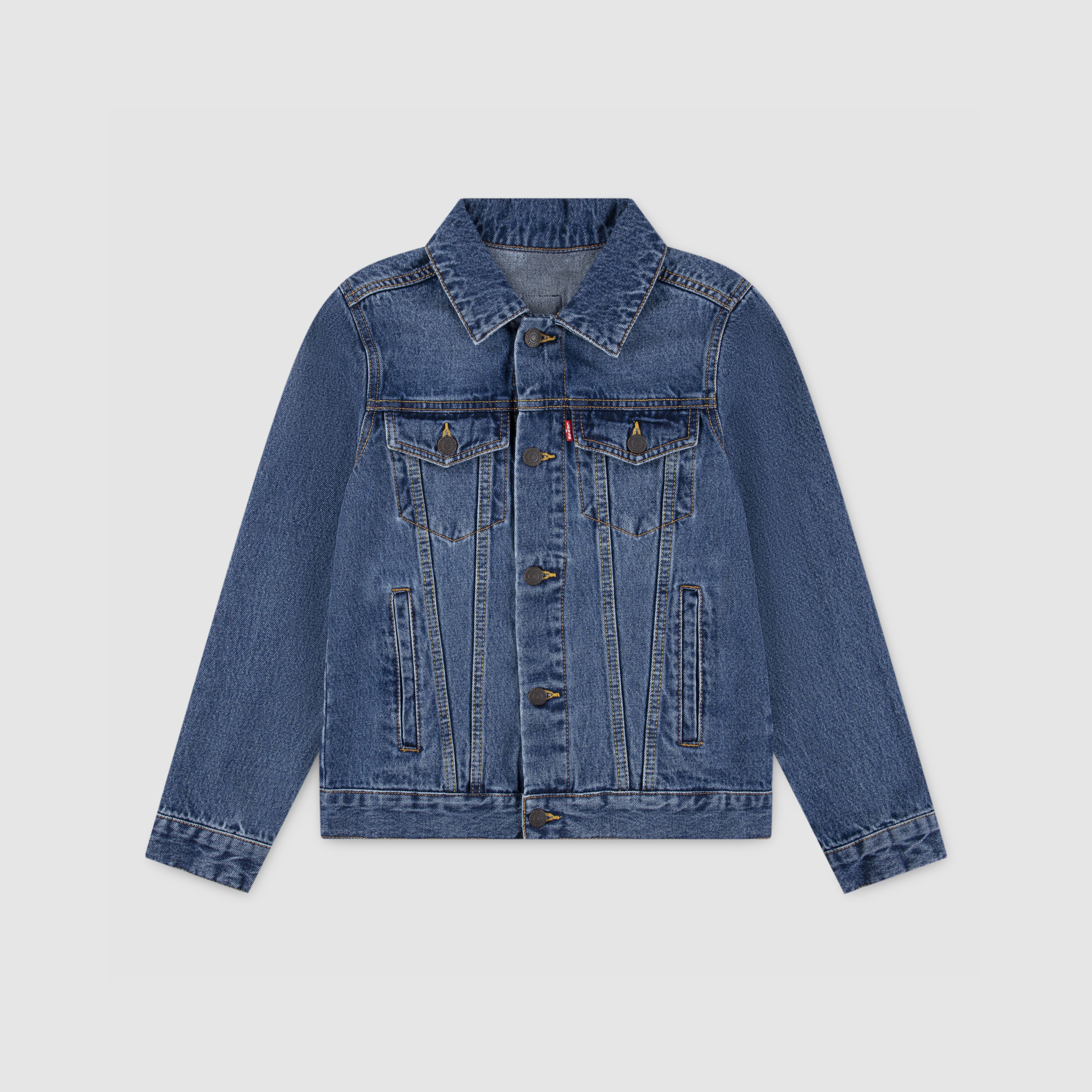 Trucker Jacket With Patches Big Boys S-XL 1