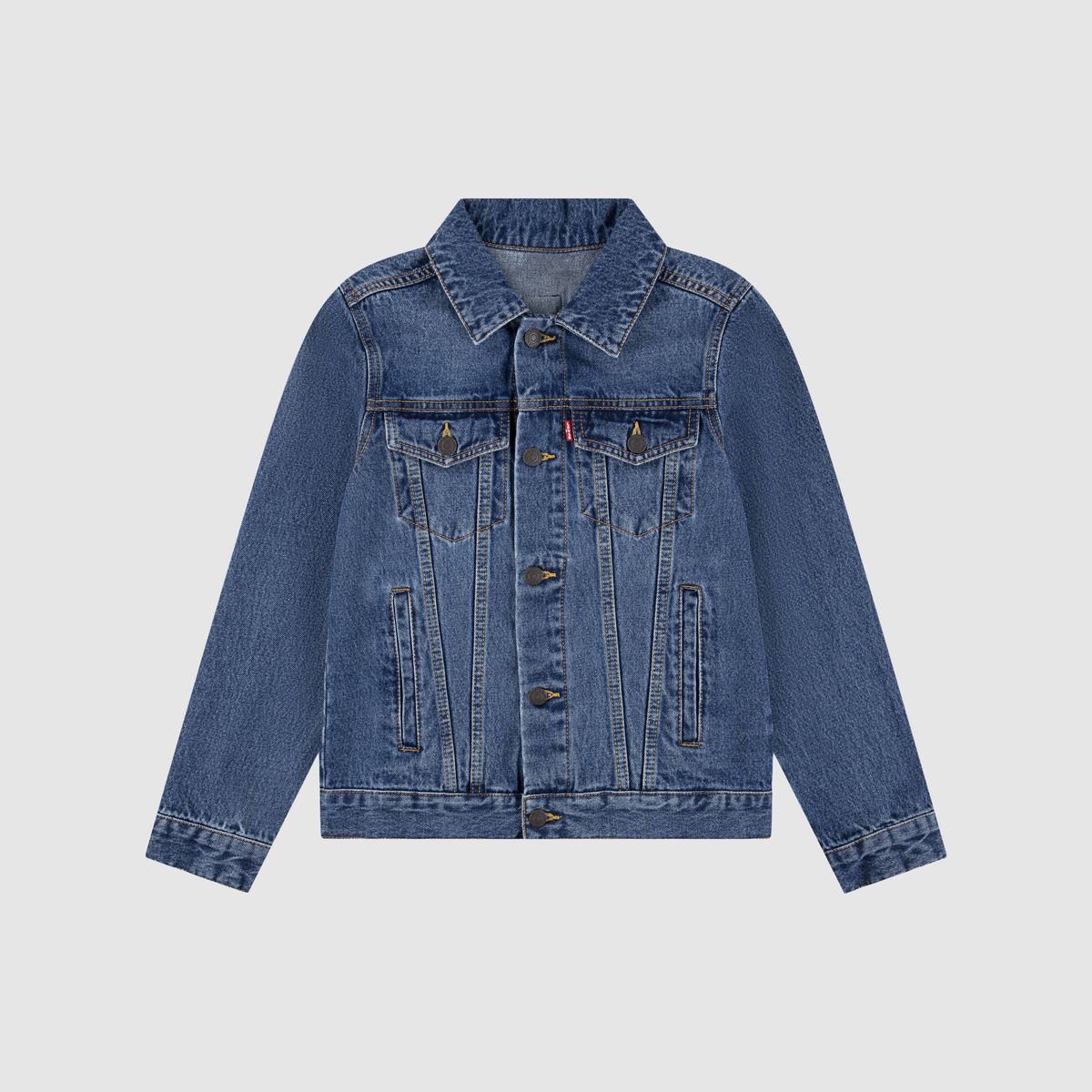 Trucker Jacket With Patches Big Boys 8-20 — Bristol - Blue