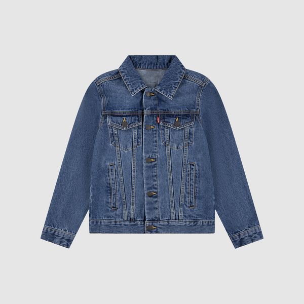 Trucker Jacket With Patches Big Boys 8-20 — Bristol - Blue