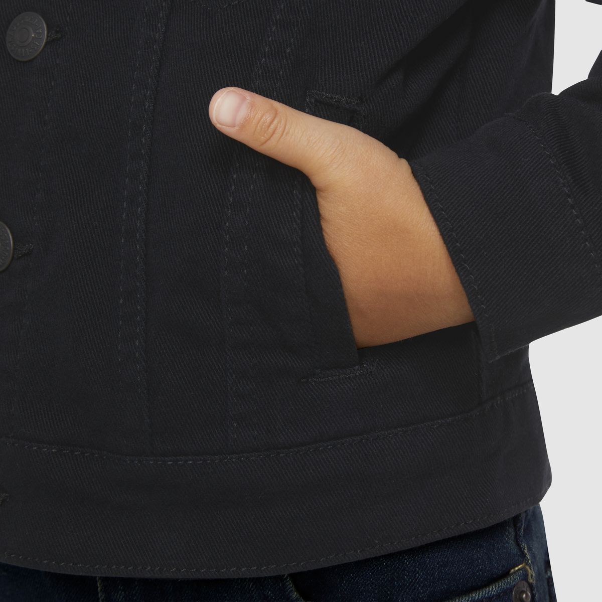 Trucker Jacket Toddler Boys 2T-4T — Black