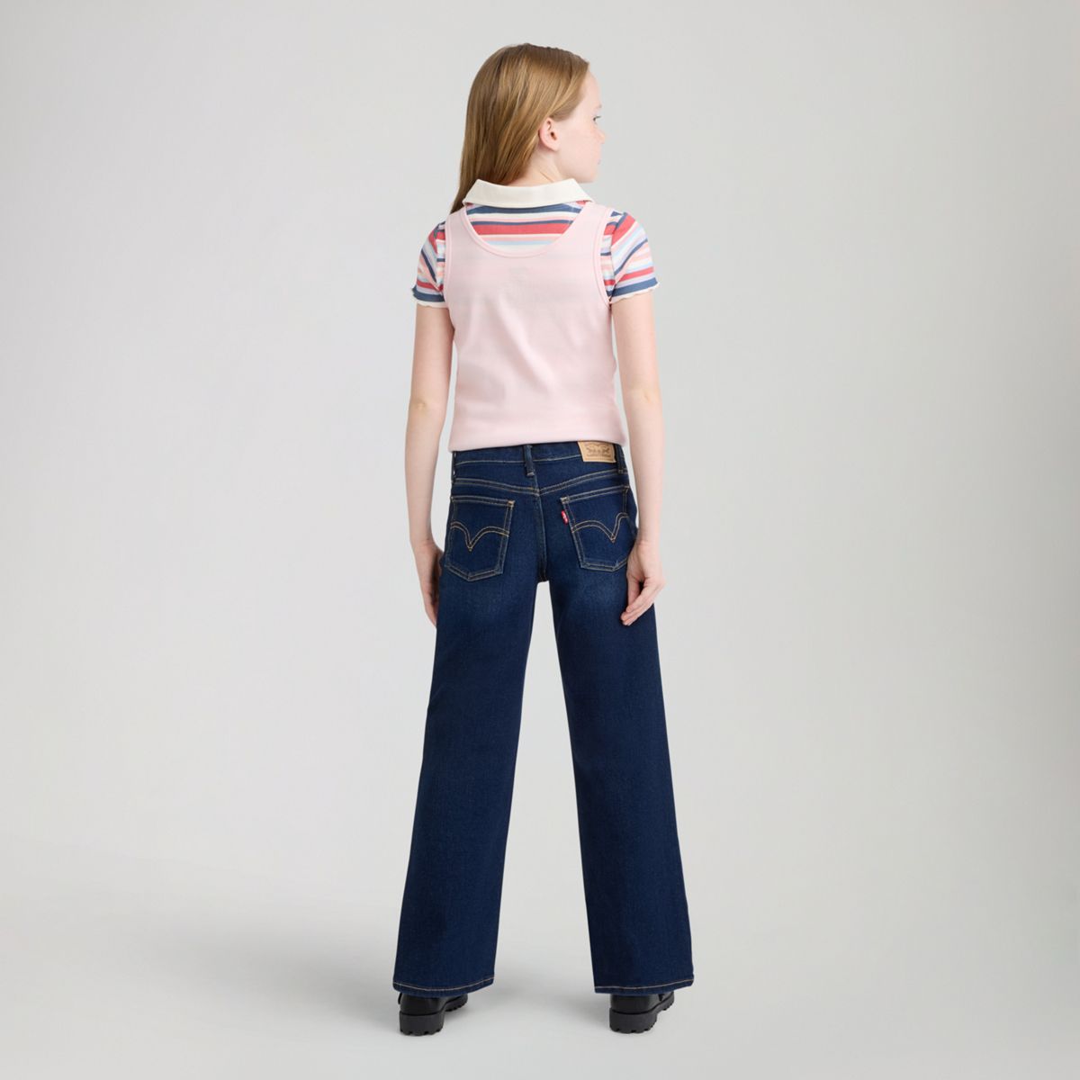 Wide Leg Jeans Big Girls 7-16 — Legacy - Dark Blue