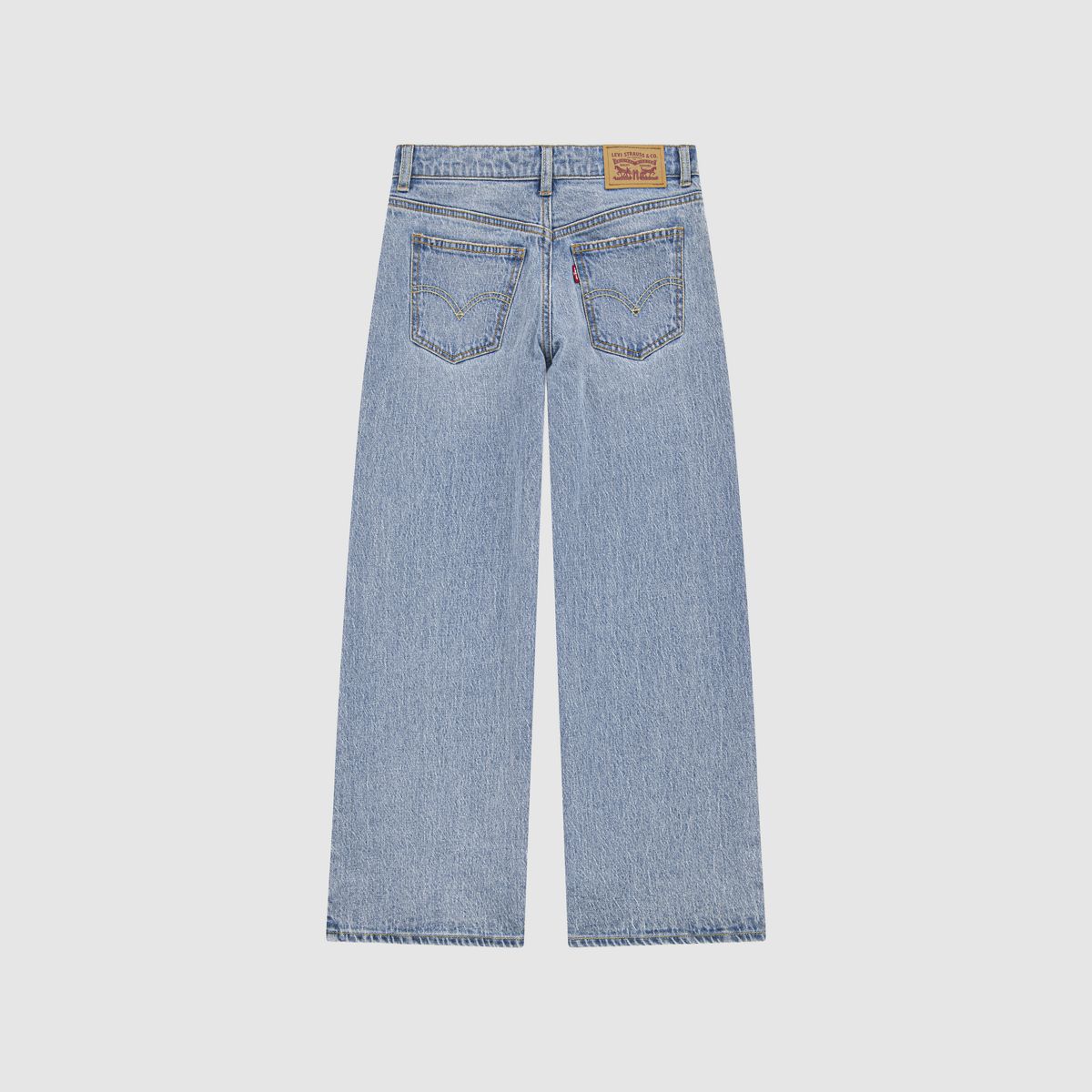 High Rise Baggy Jeans Big Girls 7-16 — Happy Camper - Blue