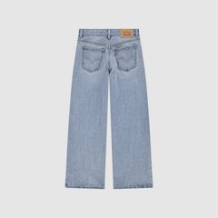 High Rise Baggy Jeans Big Girls 7-16 — Happy Camper - Blue 7
