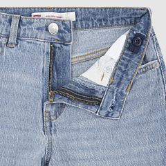 High Rise Baggy Jeans Big Girls 7-16 — Happy Camper - Blue 8