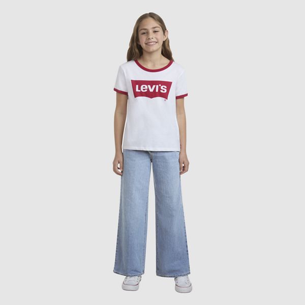 High Rise Baggy Jeans Big Girls 7-16 — Happy Camper - Blue