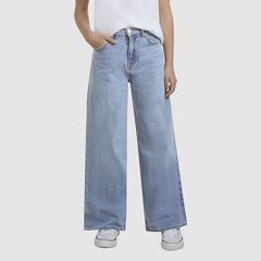High Rise Baggy Jeans Big Girls 7-16 — Happy Camper - Blue 2