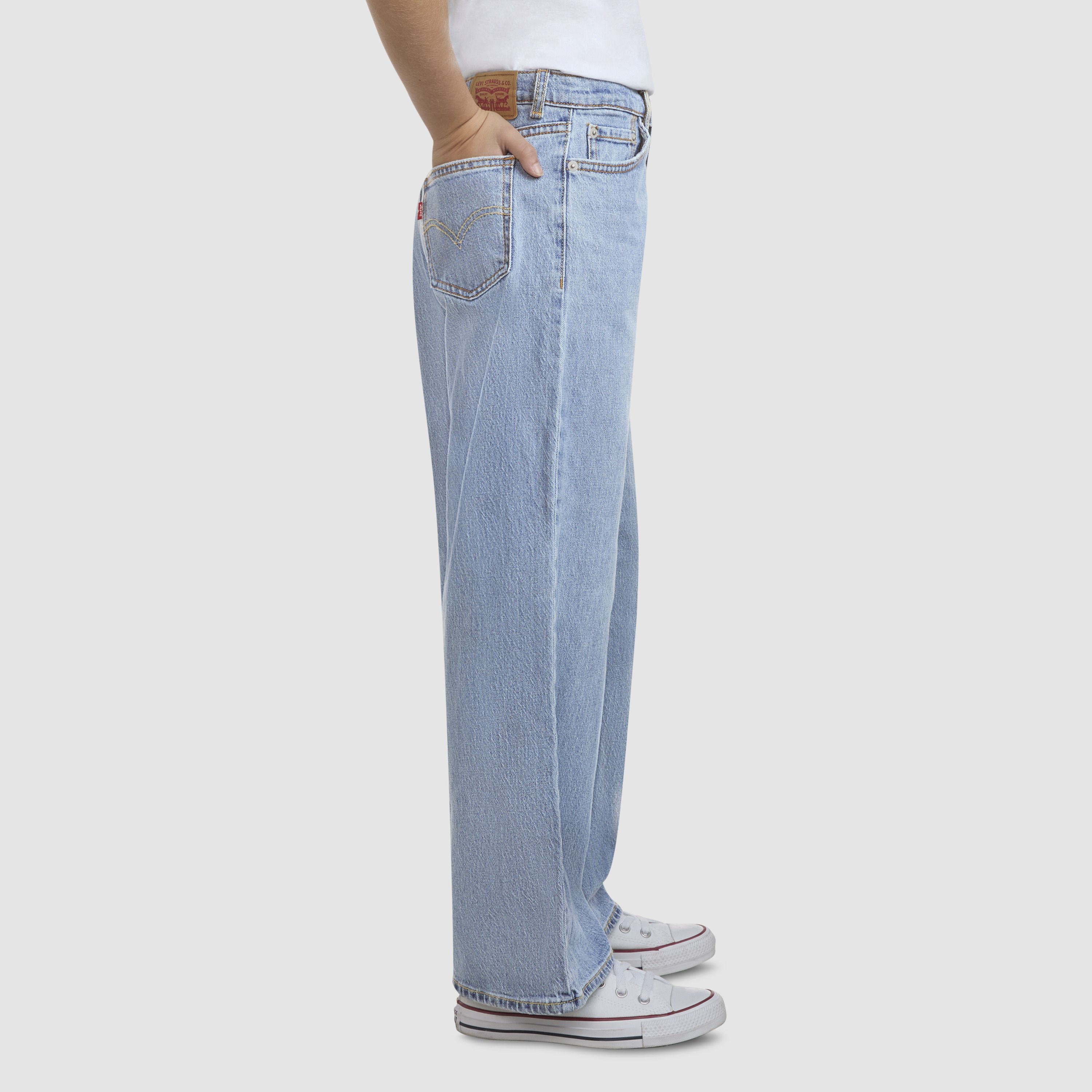 High Rise Baggy Jeans Big Girls 7-16 3
