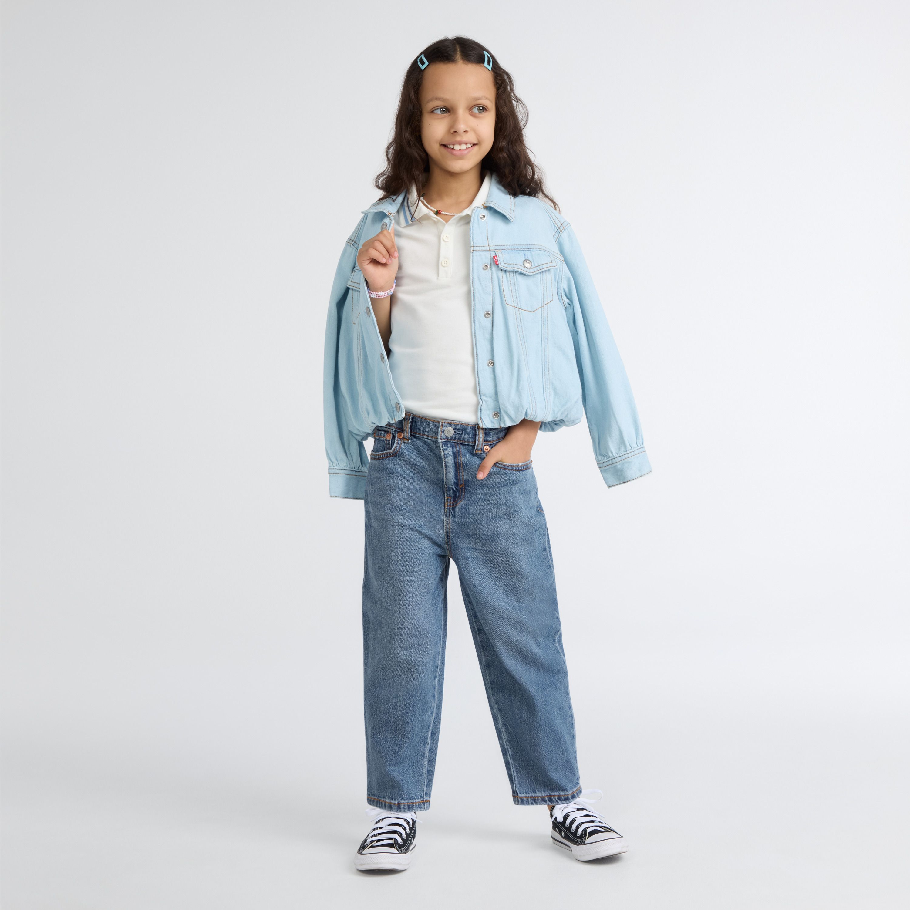 Baggy Barrel Jeans Little Girls 4-6 1