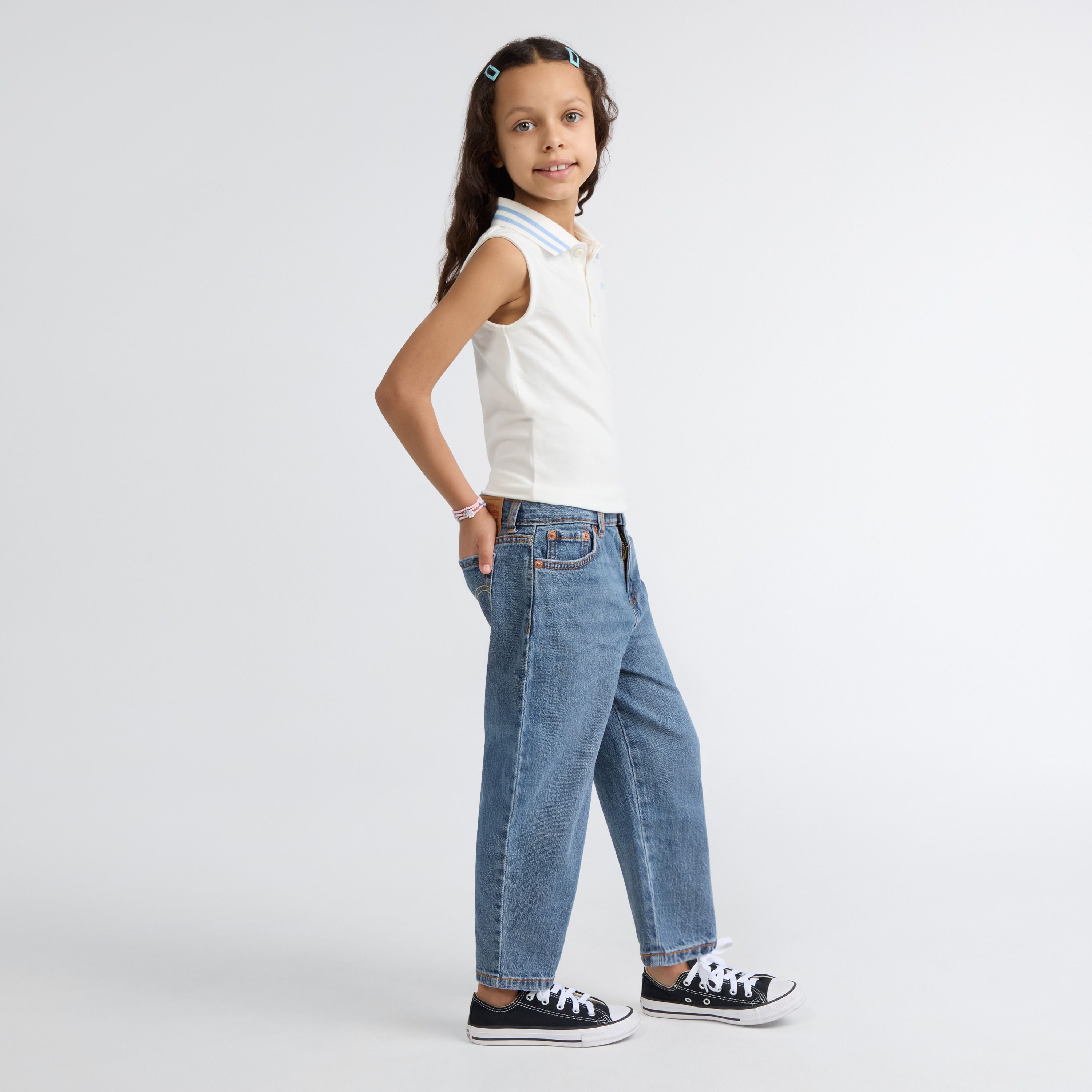 Baggy Barrel Jeans Little Girls 4-6 3