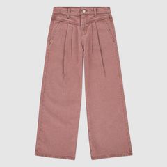 High Rise Baggy Jeans Big Girls 7-16 — Crushed Berry - Red 1
