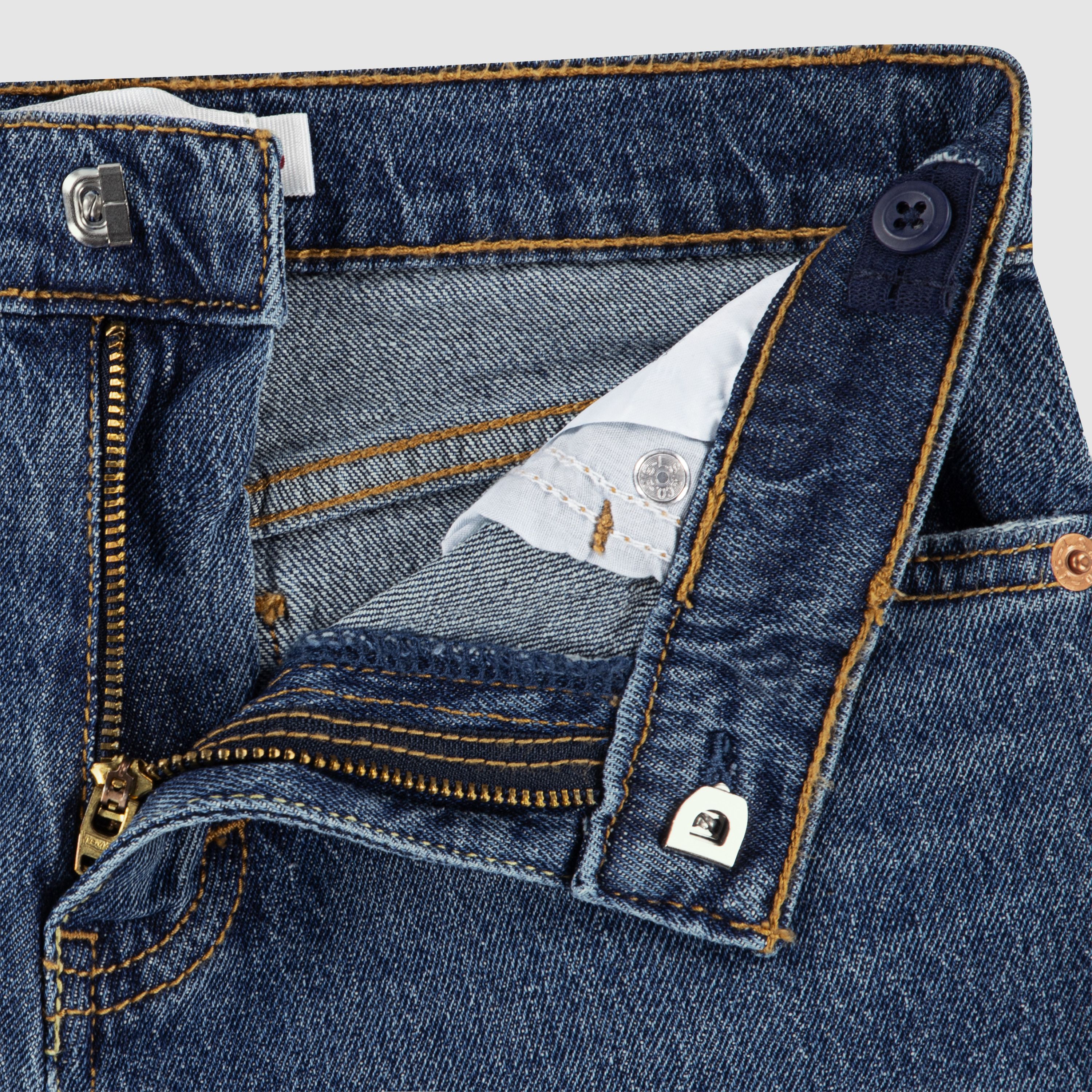 High Rise Baggy Denim Jeans Little Girls 4-6 3