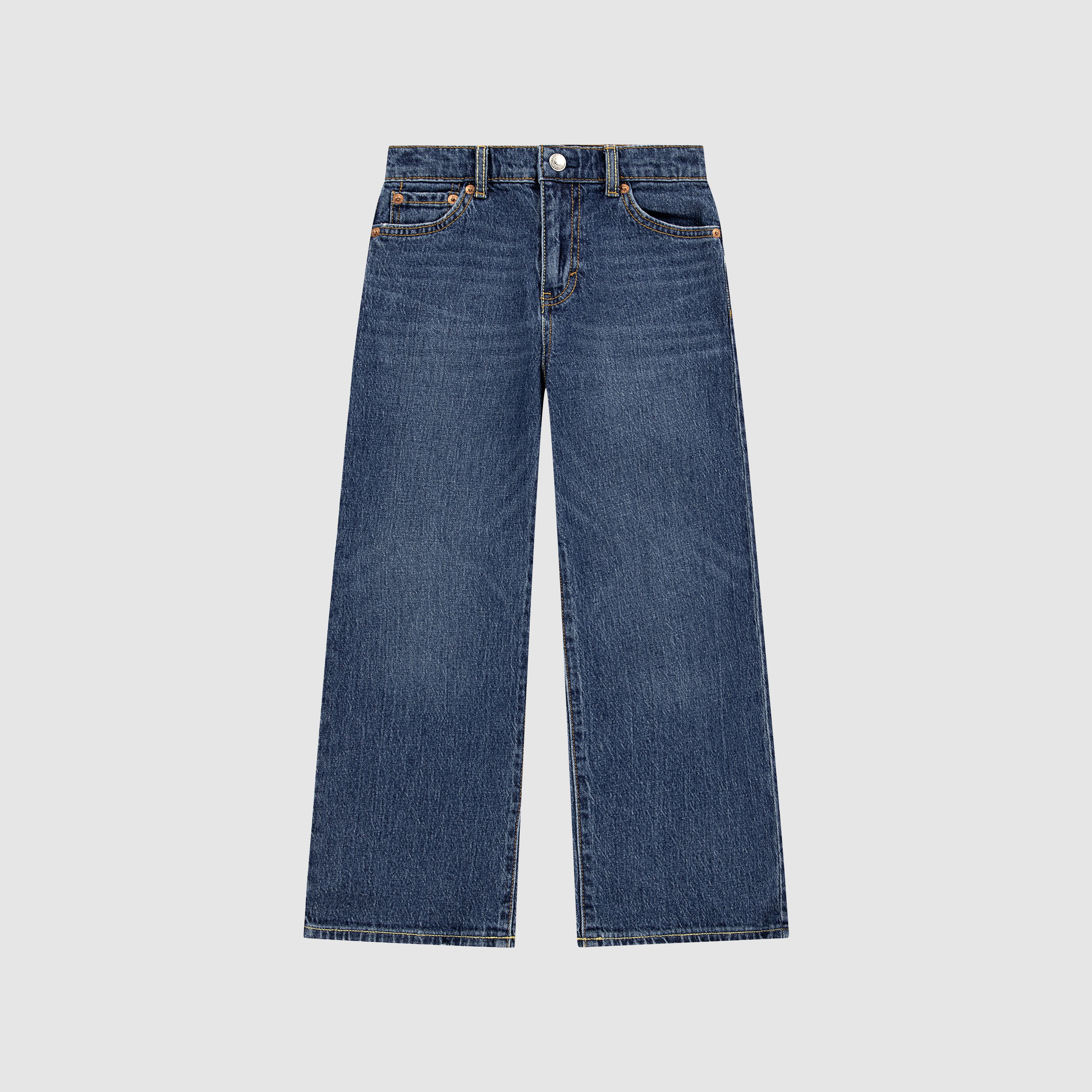 High Rise Baggy Denim Jeans Little Girls 4-6 3