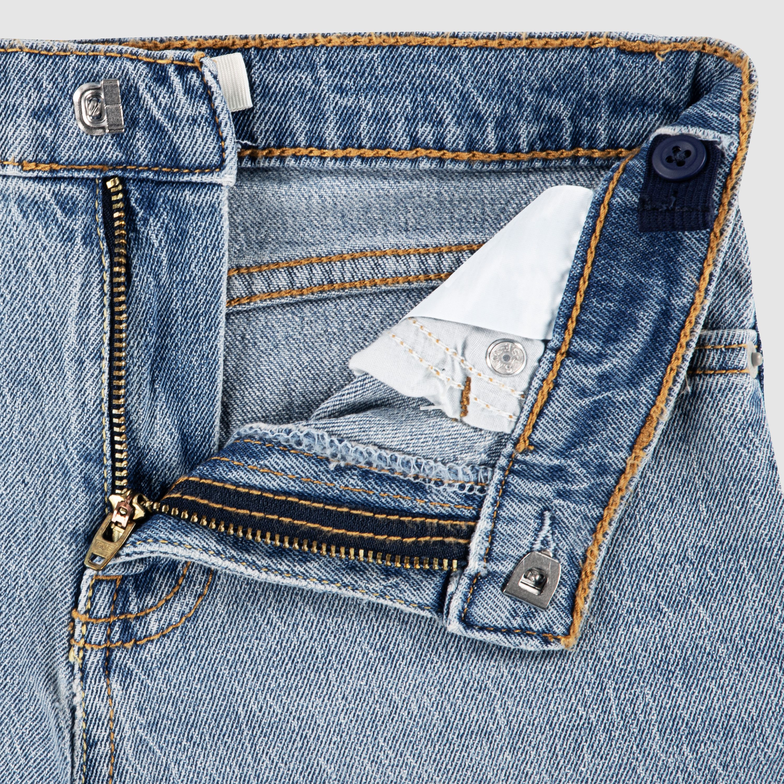 High Rise Baggy Denim Jeans Little Girls 4-6 3