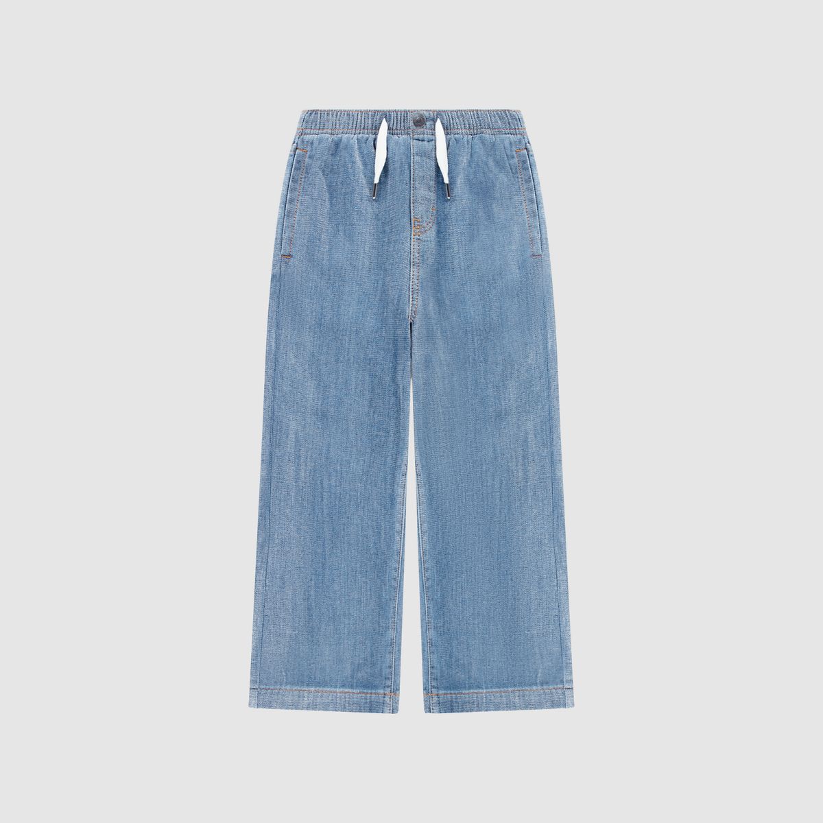 High Rise Baggy Jeans Little Girls 4-6X — Canyon Dream - Medium Wash