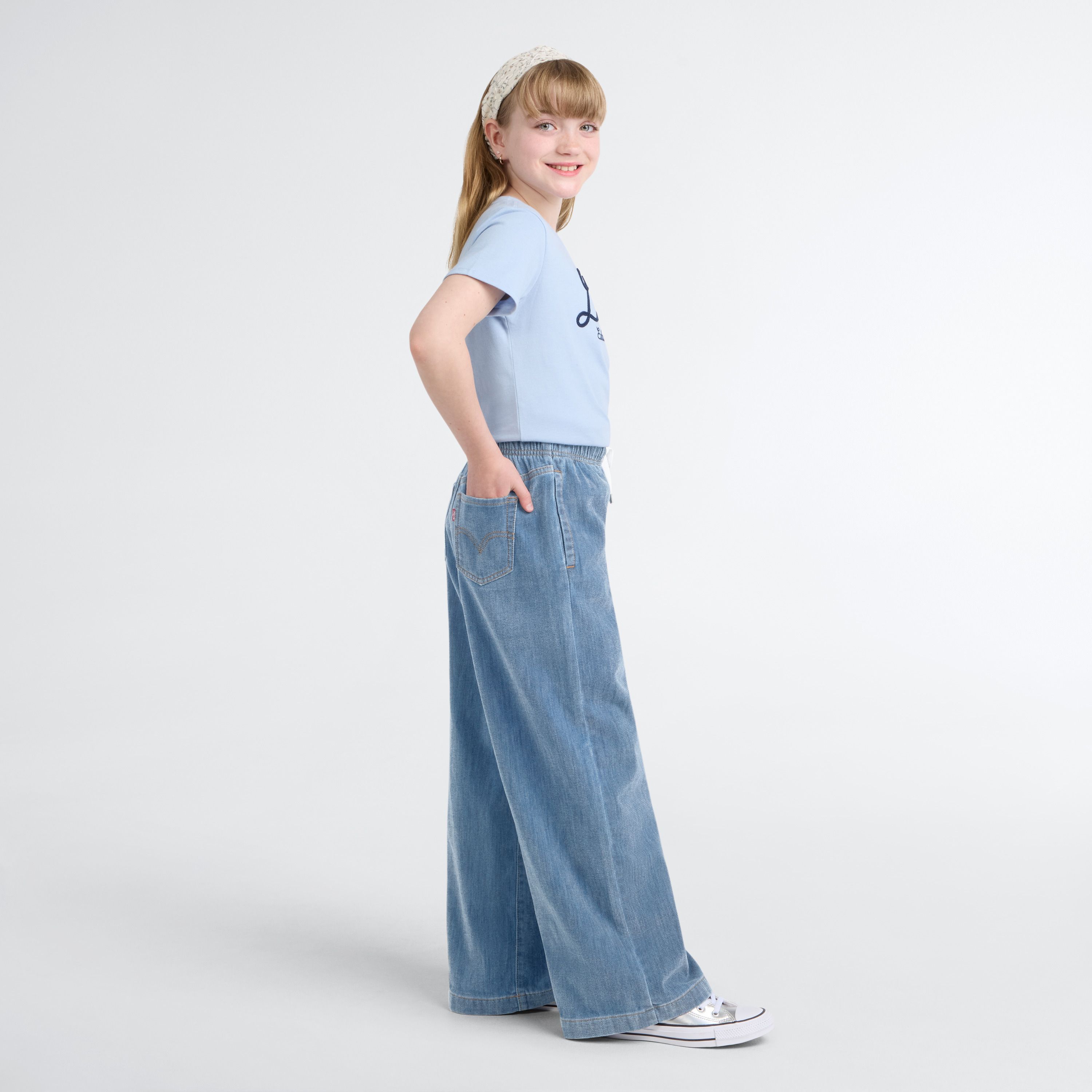 High Rise Baggy Jeans Big Girls 7-16 2