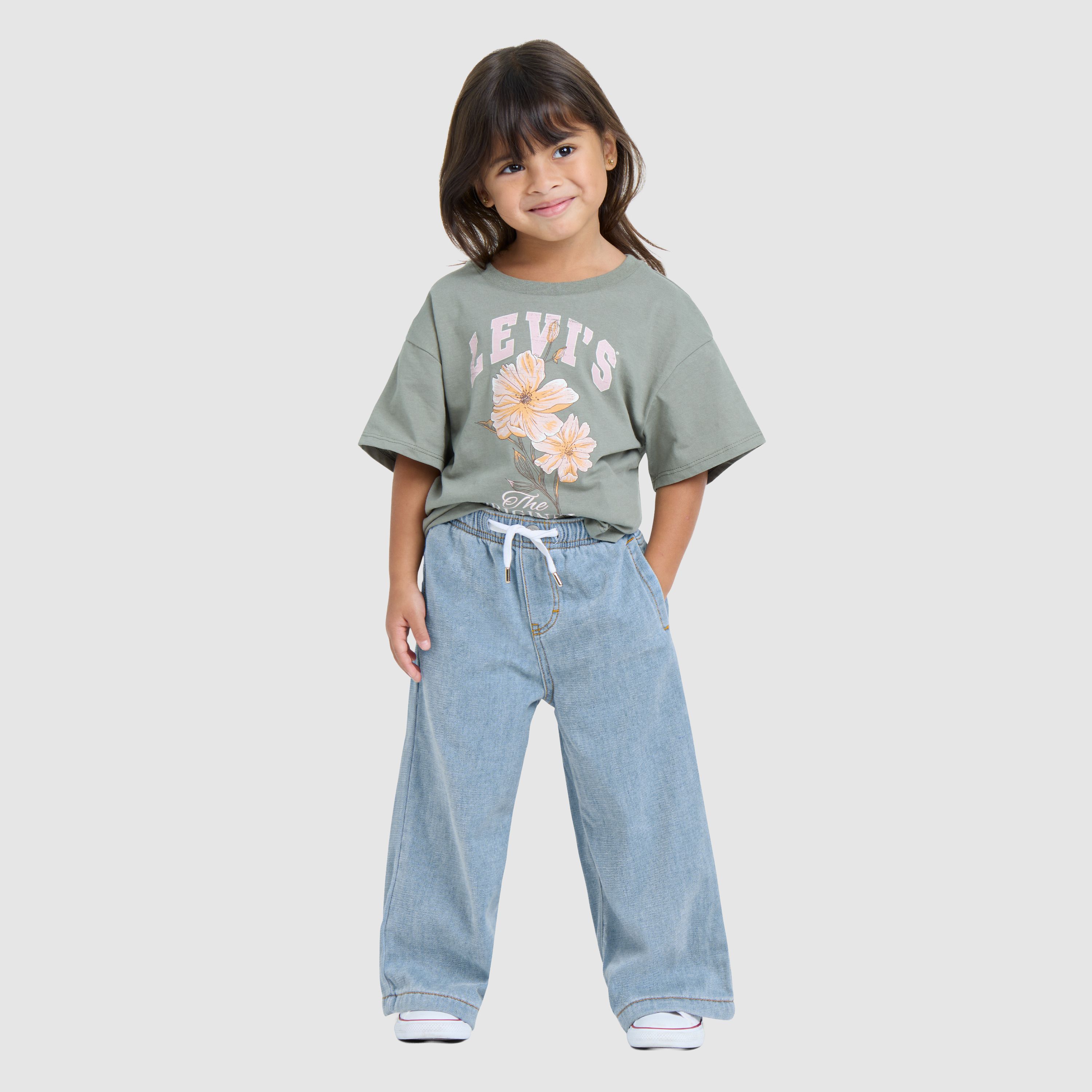 High Rise Baggy Jeans Toddler Girls 2T-4T 1