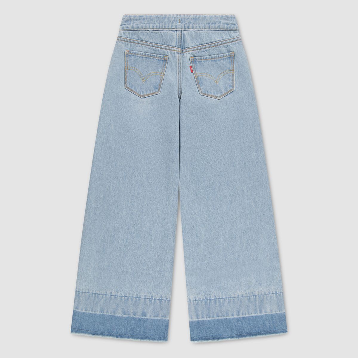 High Rise Baggy Jeans Little Girls 4-6X — Hang Up - Light Wash