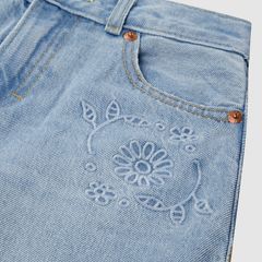 High Rise Baggy Jeans Little Girls 4-6X — Marin Babe - Medium Wash 4