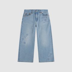 High Rise Baggy Jeans Little Girls 4-6X — Marin Babe - Medium Wash 1
