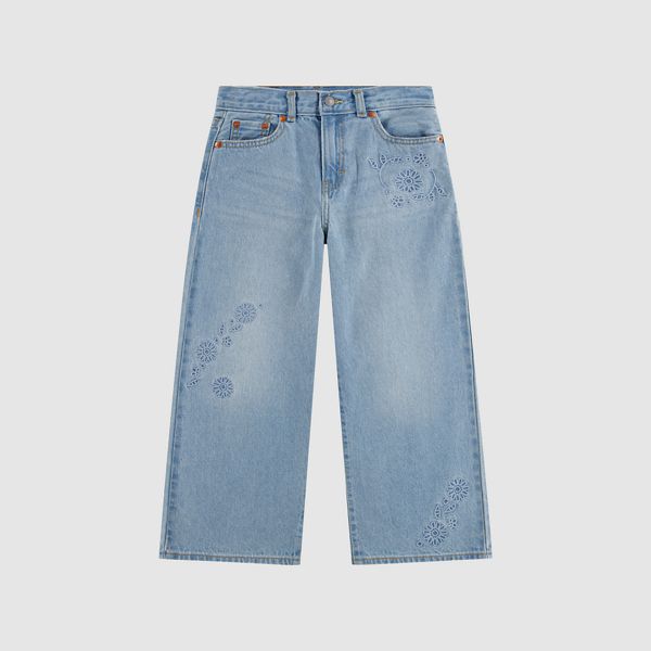 High Rise Baggy Jeans Little Girls 4-6X — Marin Babe - Medium Wash
