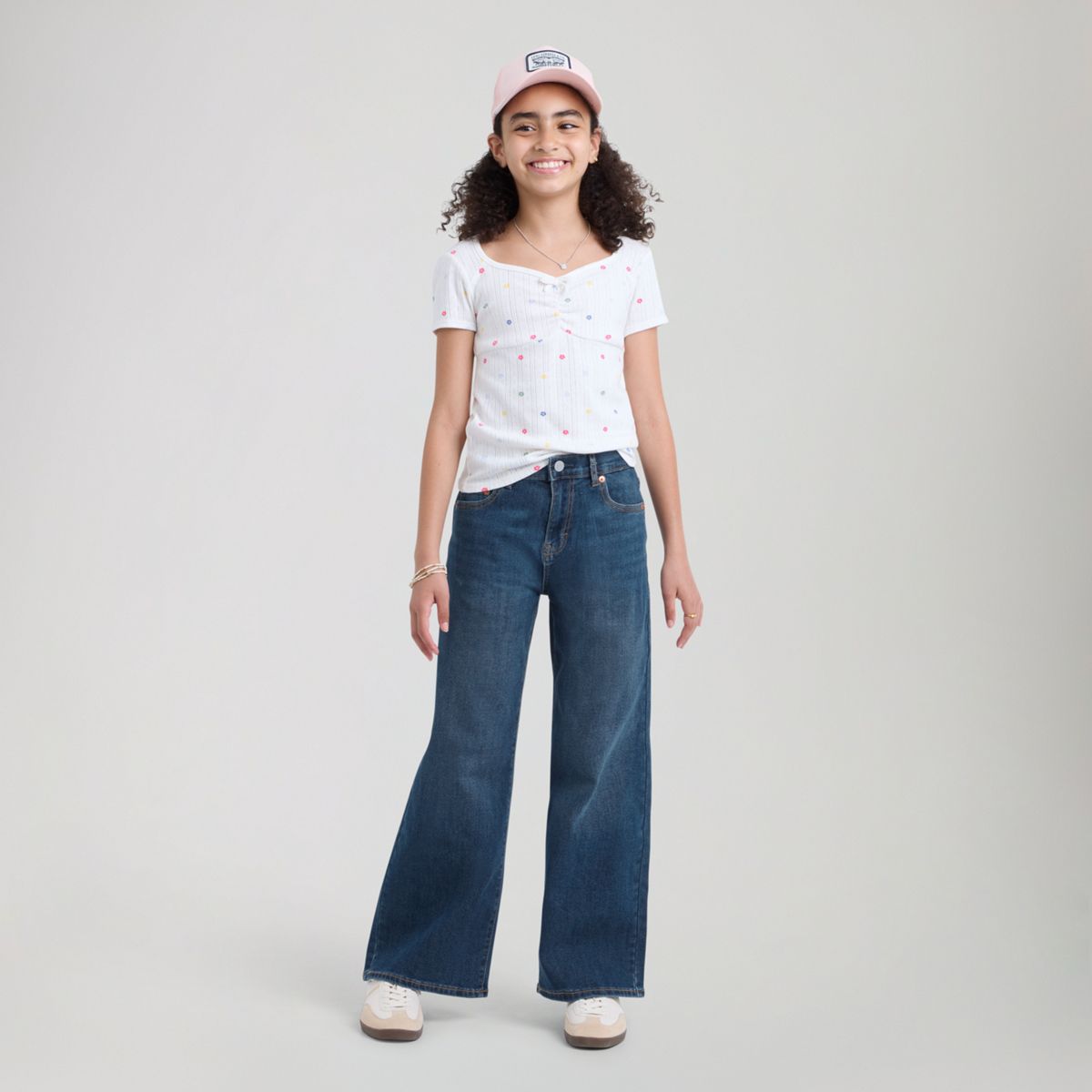 High Rise Baggy Jeans Big Girls 7-16 — Pacific Highway - Dark Wash